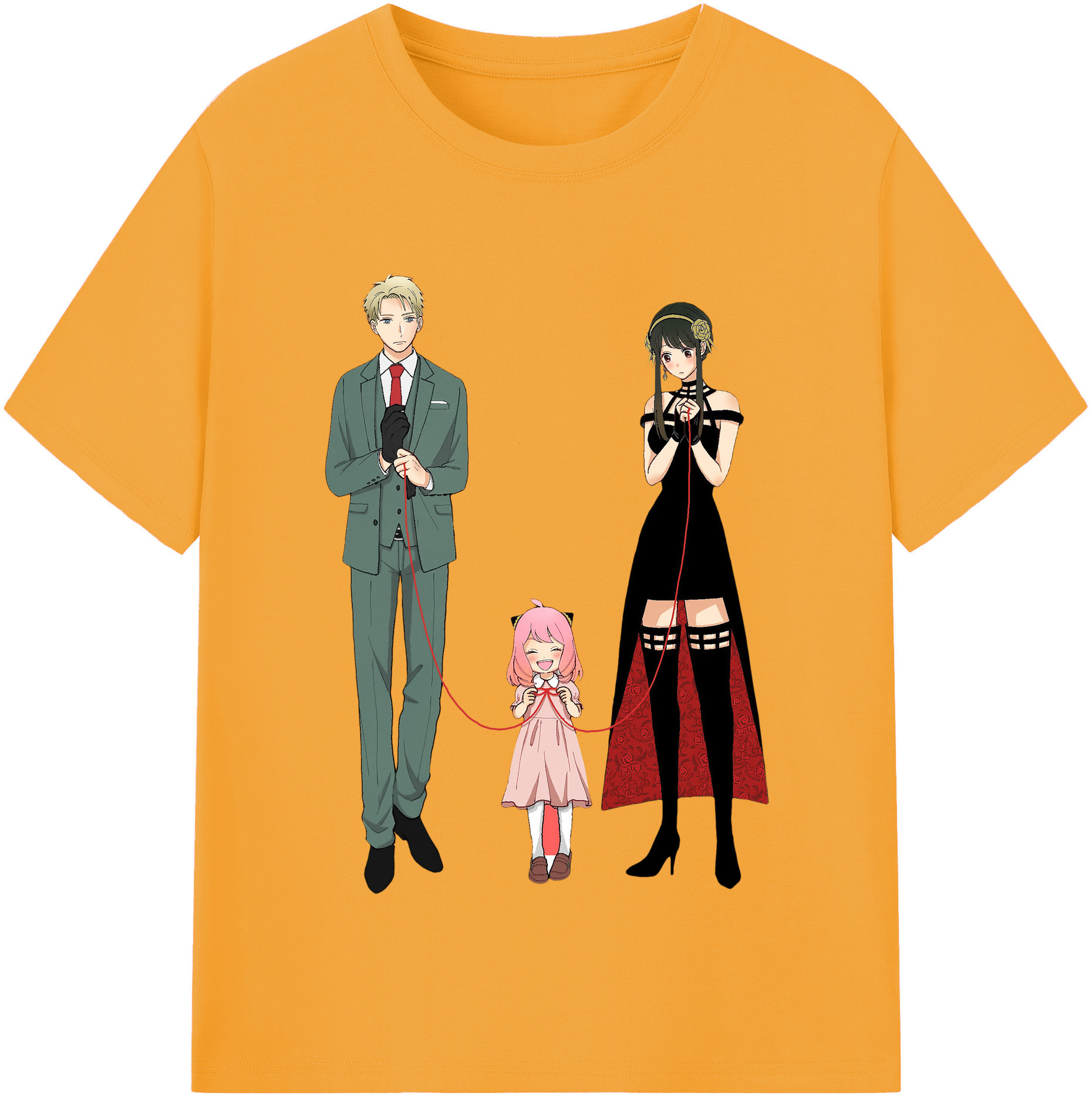 （画像用） SPY×FAMILY间谍家家酒 レディースカジュアルプリントTシャツ（綿100％）