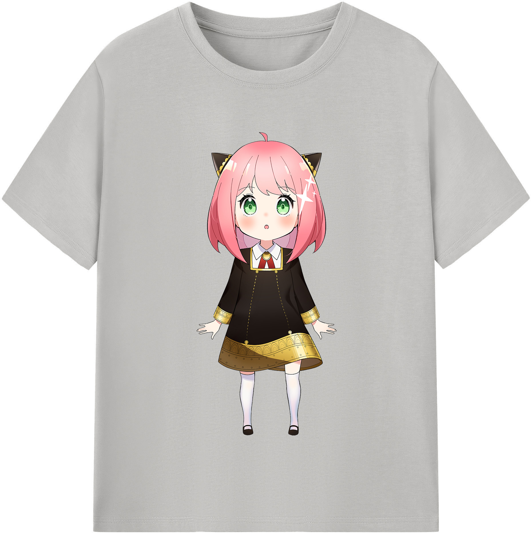 （画像用） SPY×FAMILY间谍家家酒 レディースカジュアルプリントTシャツ（綿100％）