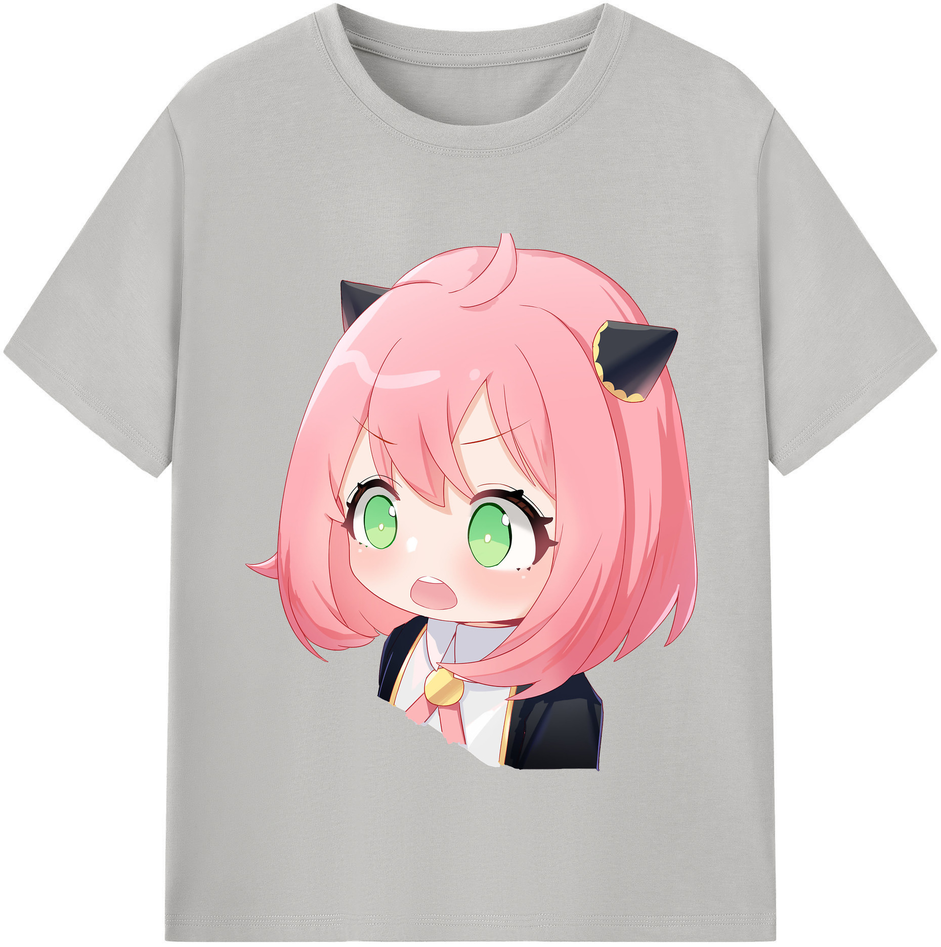 （画像用） SPY×FAMILY间谍家家酒 レディースカジュアルプリントTシャツ（綿100％）