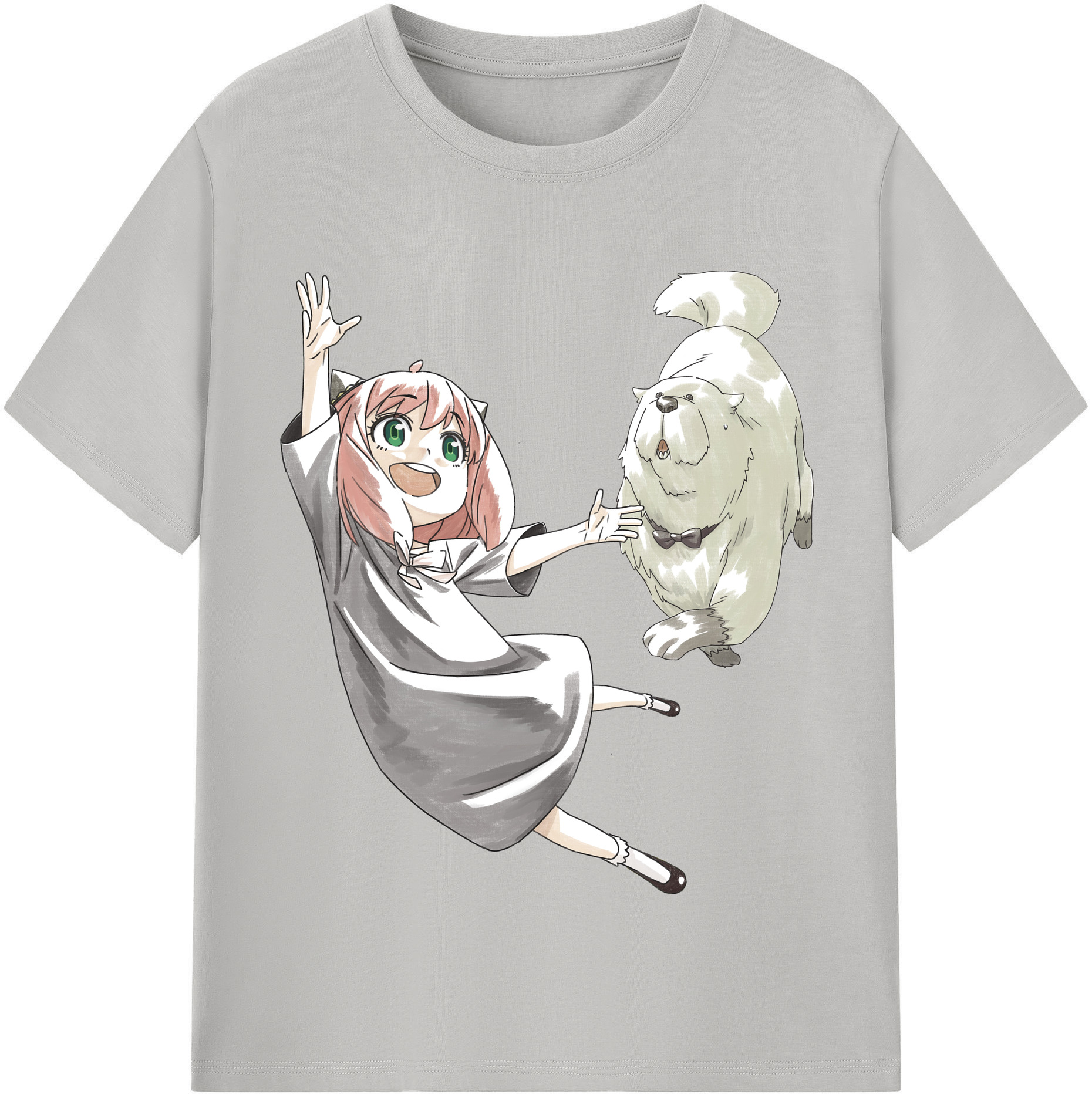 （画像用） SPY×FAMILY间谍家家酒 レディースカジュアルプリントTシャツ（綿100％）