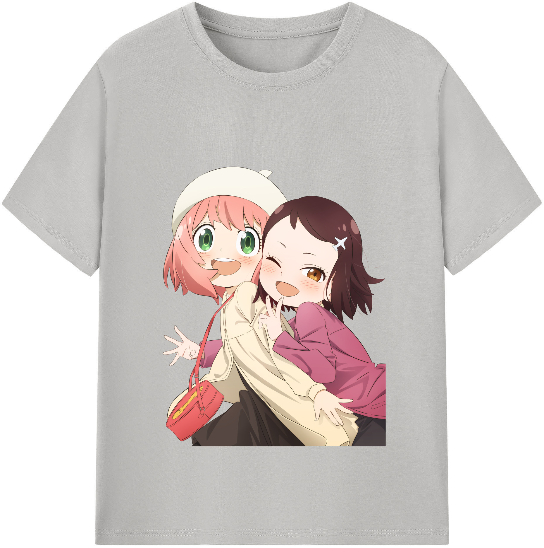 （画像用） SPY×FAMILY间谍家家酒 レディースカジュアルプリントTシャツ（綿100％）