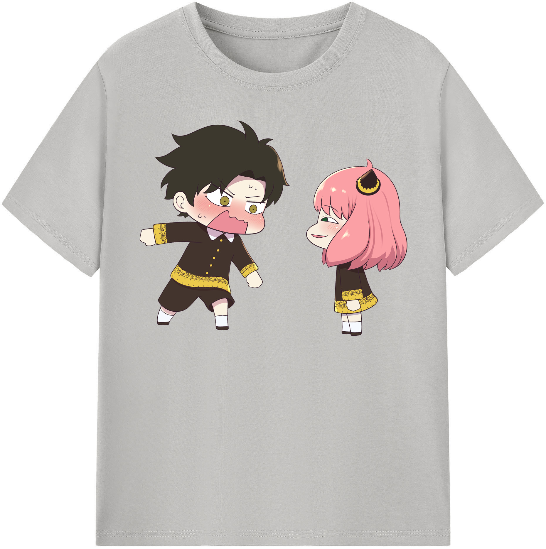 （画像用） SPY×FAMILY间谍家家酒 レディースカジュアルプリントTシャツ（綿100％）