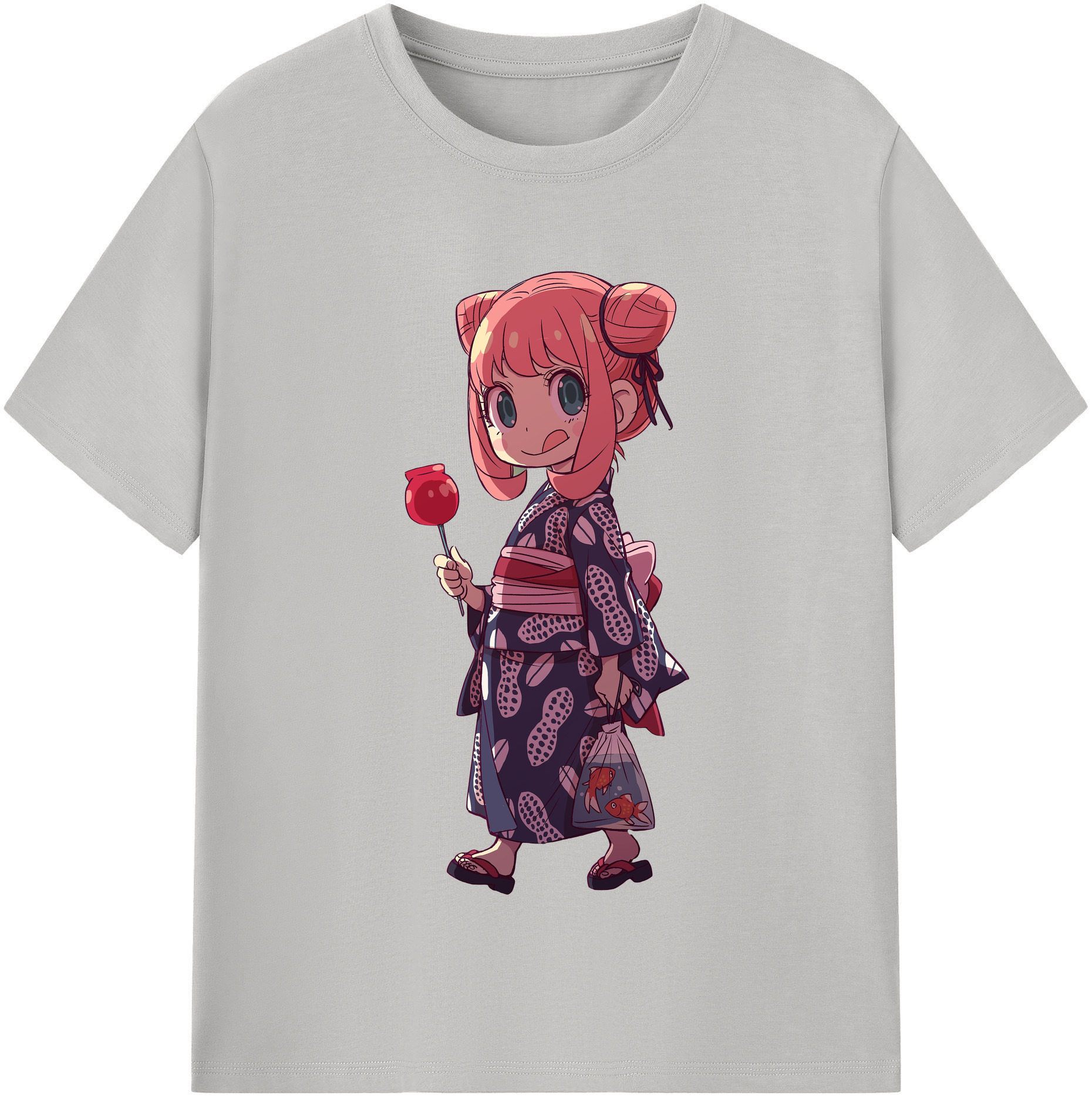 （画像用） SPY×FAMILY间谍家家酒 レディースカジュアルプリントTシャツ（綿100％）