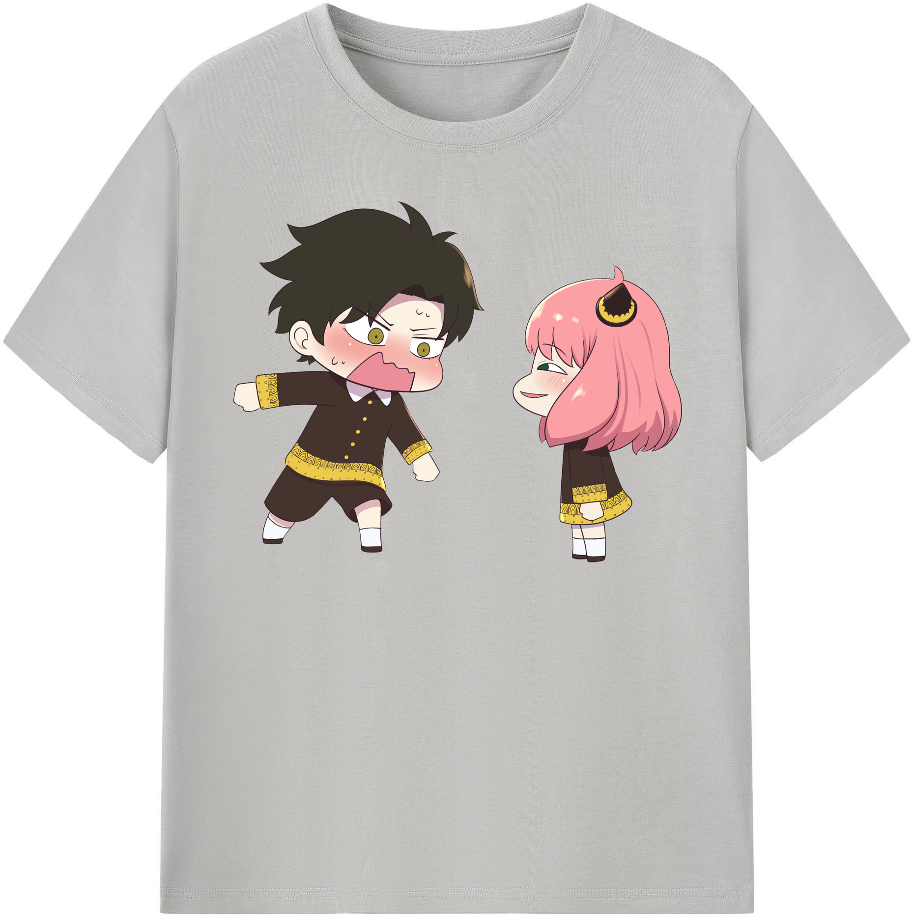 （画像用） SPY×FAMILY间谍家家酒 レディースカジュアルプリントTシャツ（綿100％）