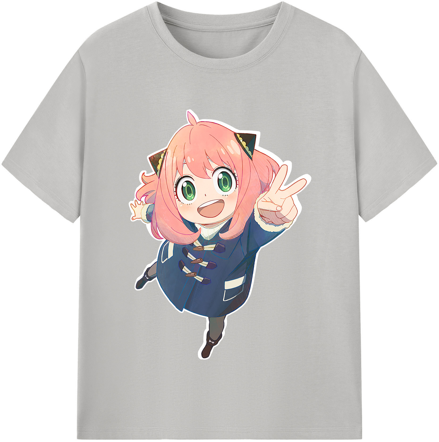 （画像用） SPY×FAMILY间谍家家酒 レディースカジュアルプリントTシャツ（綿100％）