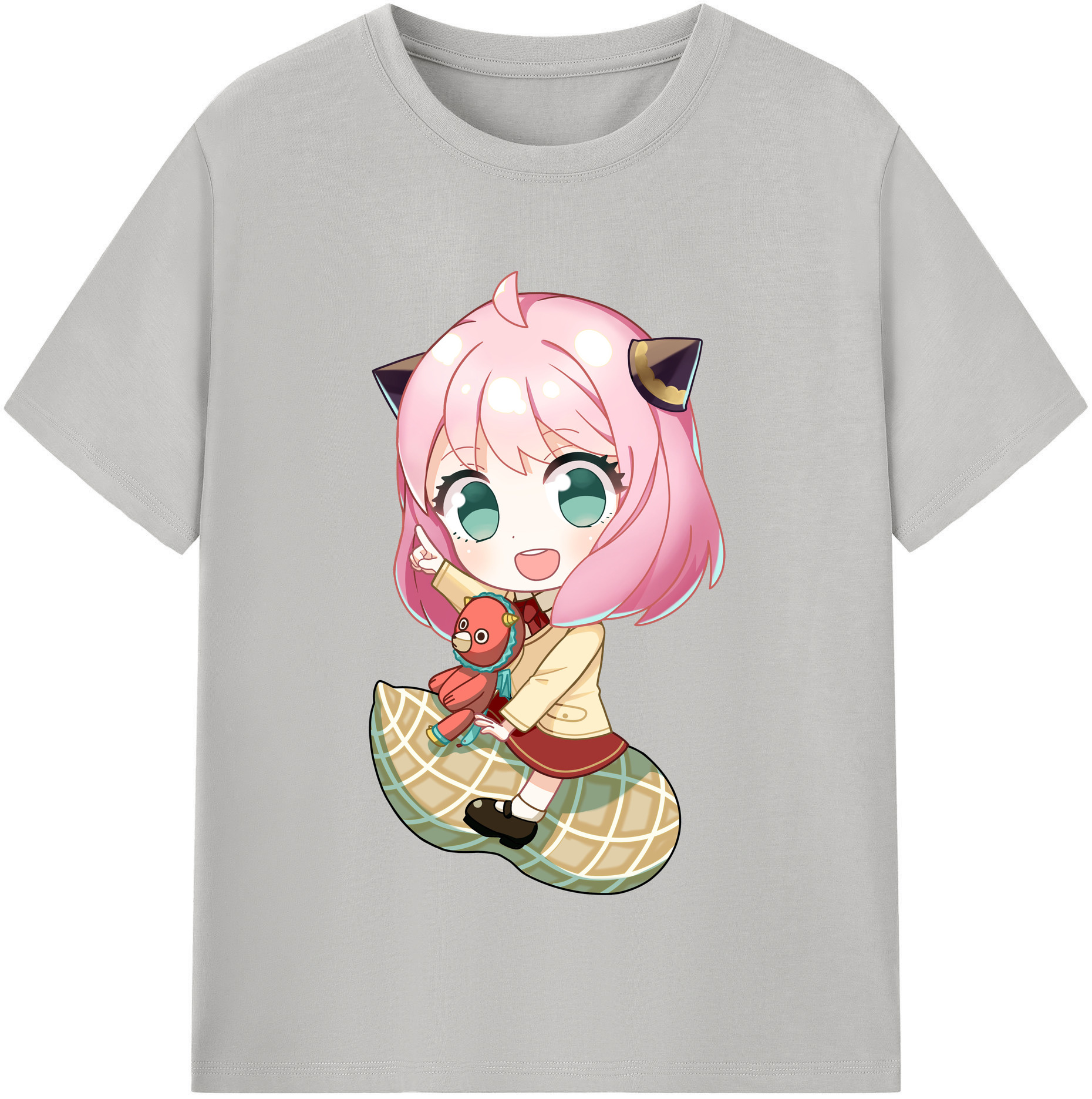 （画像用） SPY×FAMILY间谍家家酒 レディースカジュアルプリントTシャツ（綿100％）