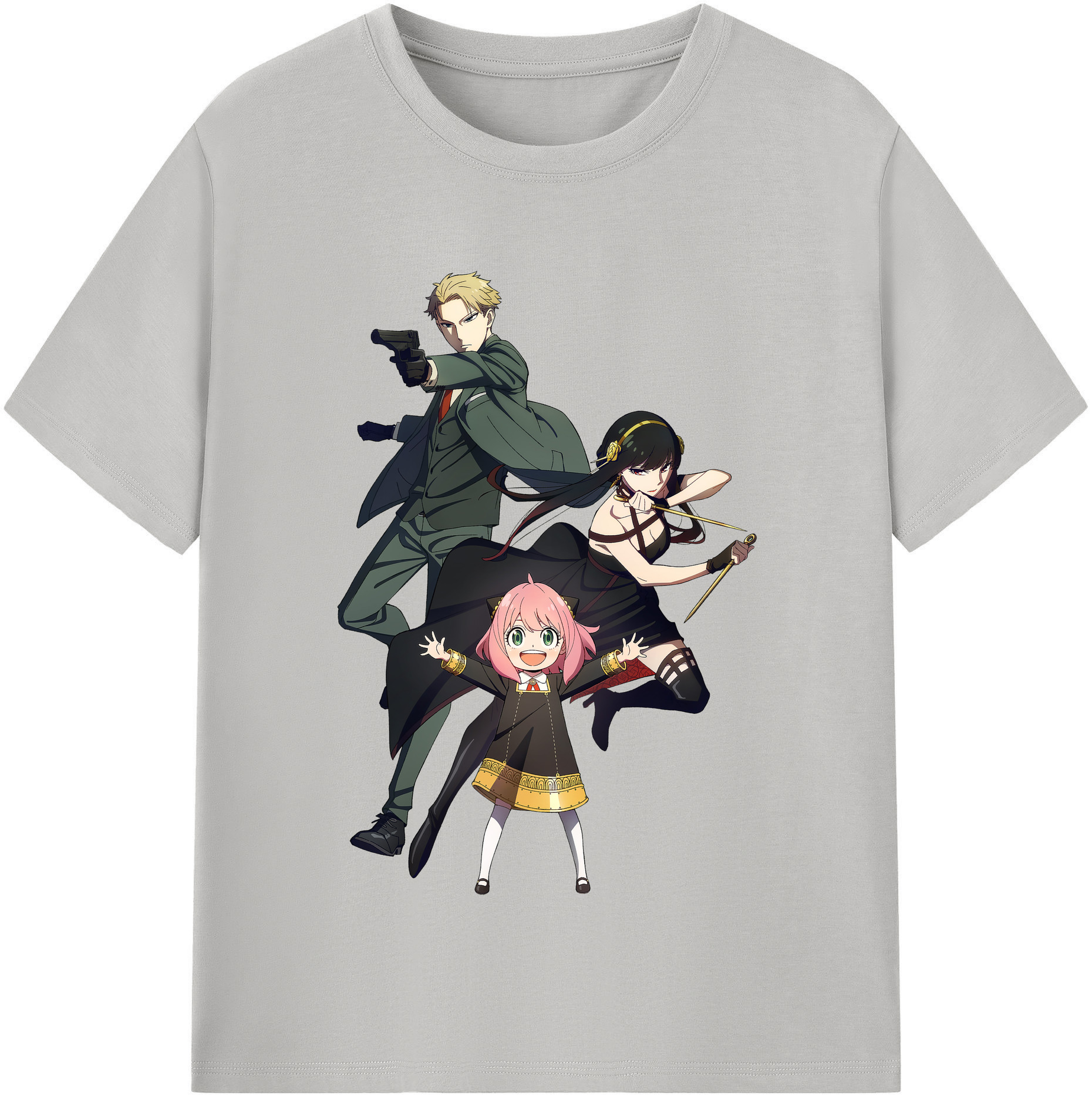 （画像用） SPY×FAMILY间谍家家酒 レディースカジュアルプリントTシャツ（綿100％）