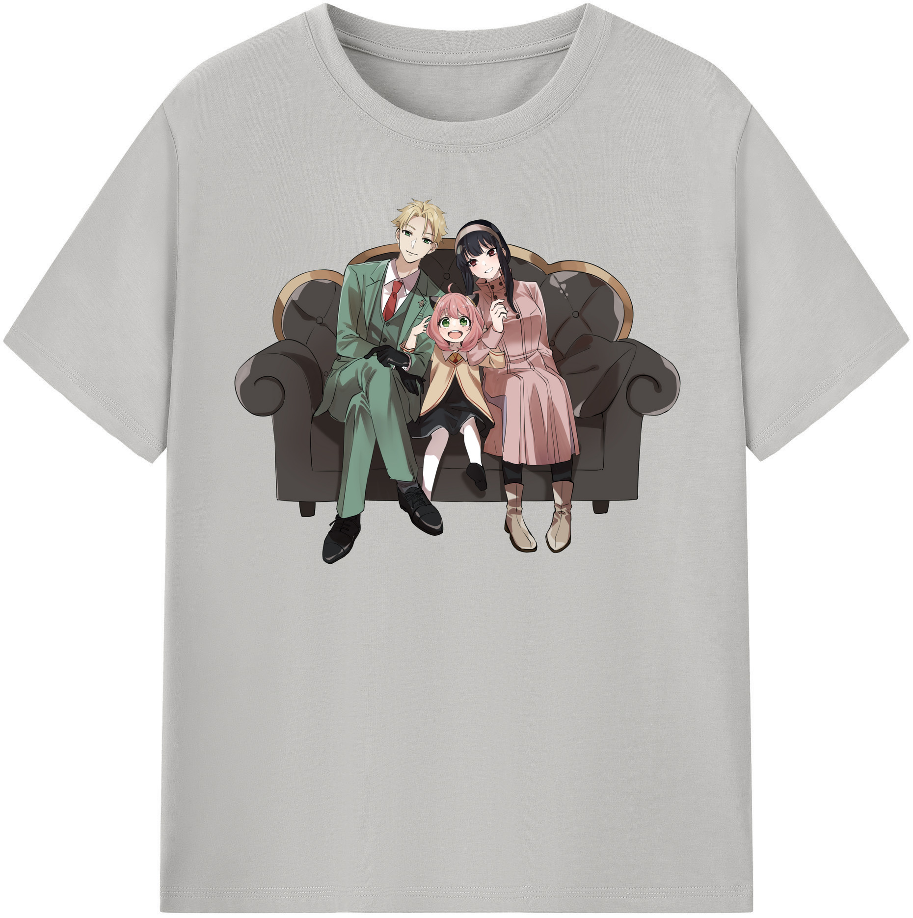 （画像用） SPY×FAMILY间谍家家酒 レディースカジュアルプリントTシャツ（綿100％）