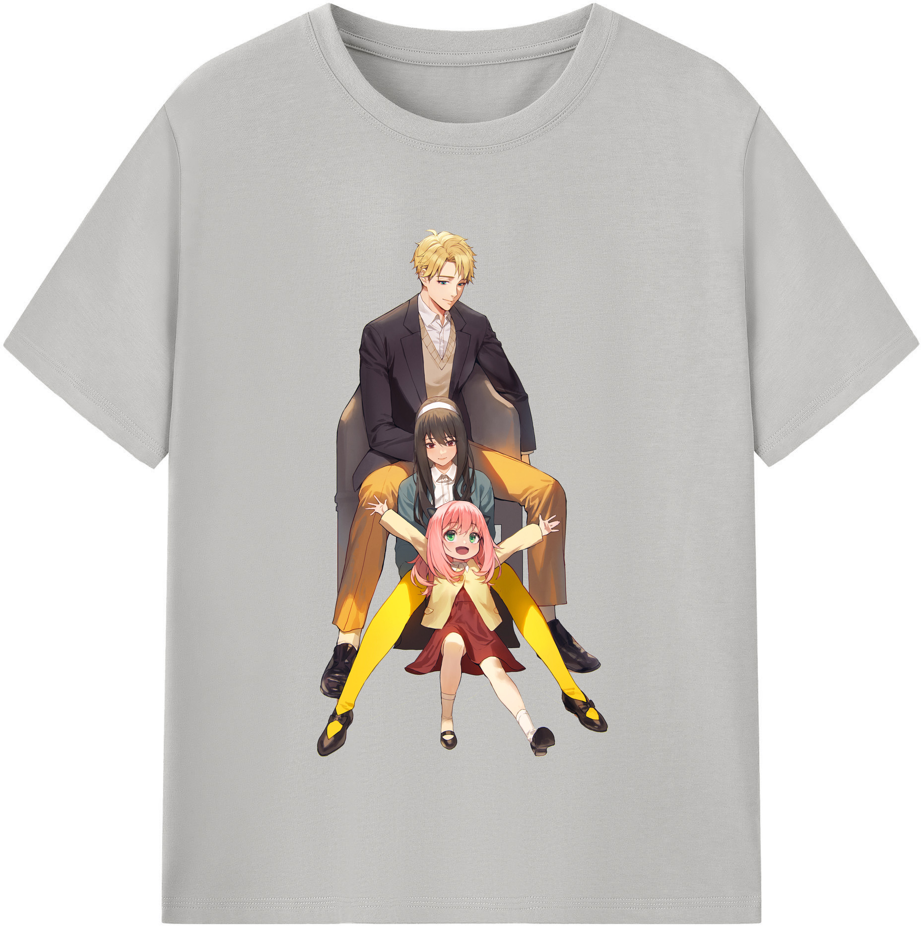 （画像用） SPY×FAMILY间谍家家酒 レディースカジュアルプリントTシャツ（綿100％）