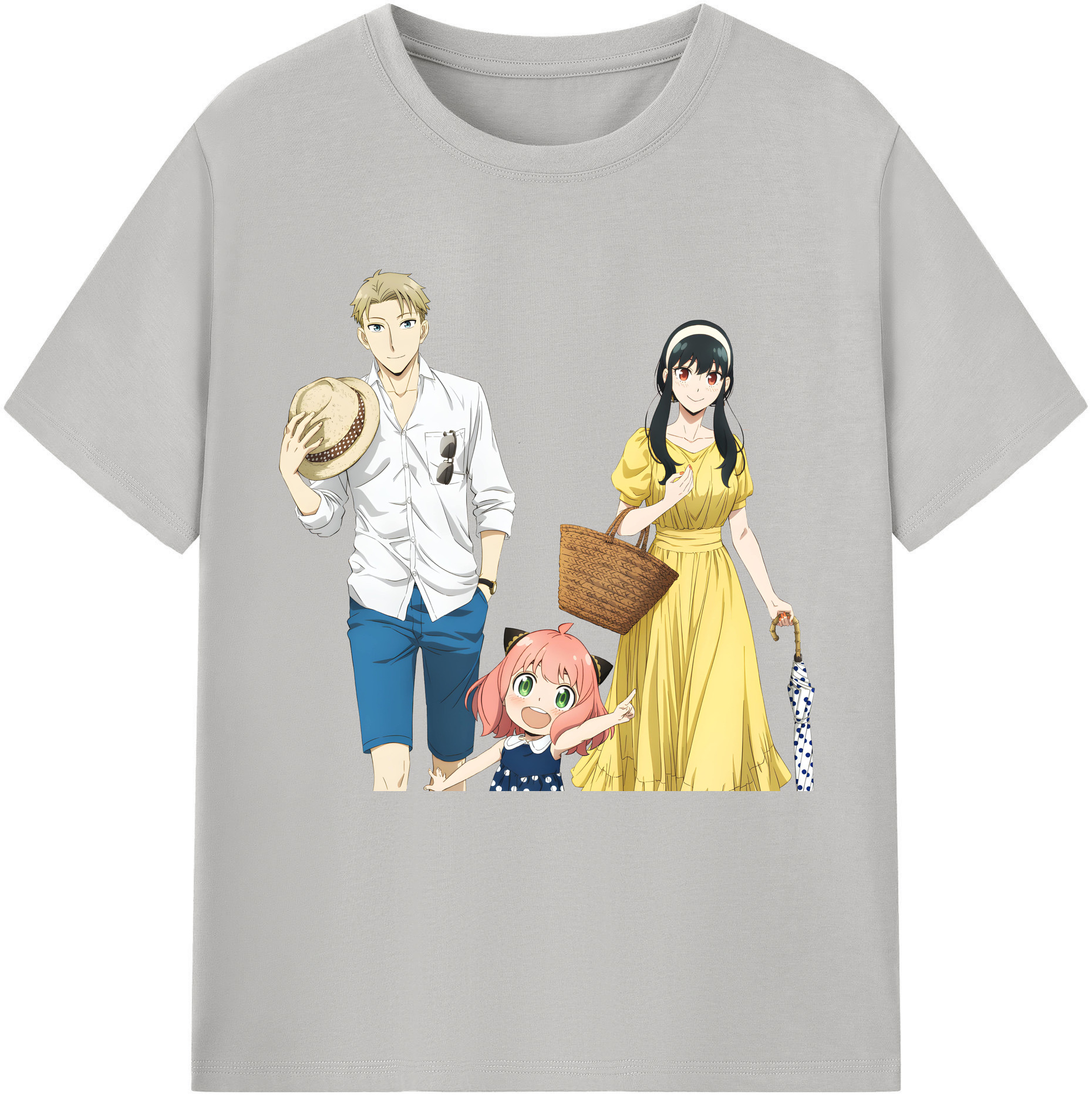（画像用） SPY×FAMILY间谍家家酒 レディースカジュアルプリントTシャツ（綿100％）