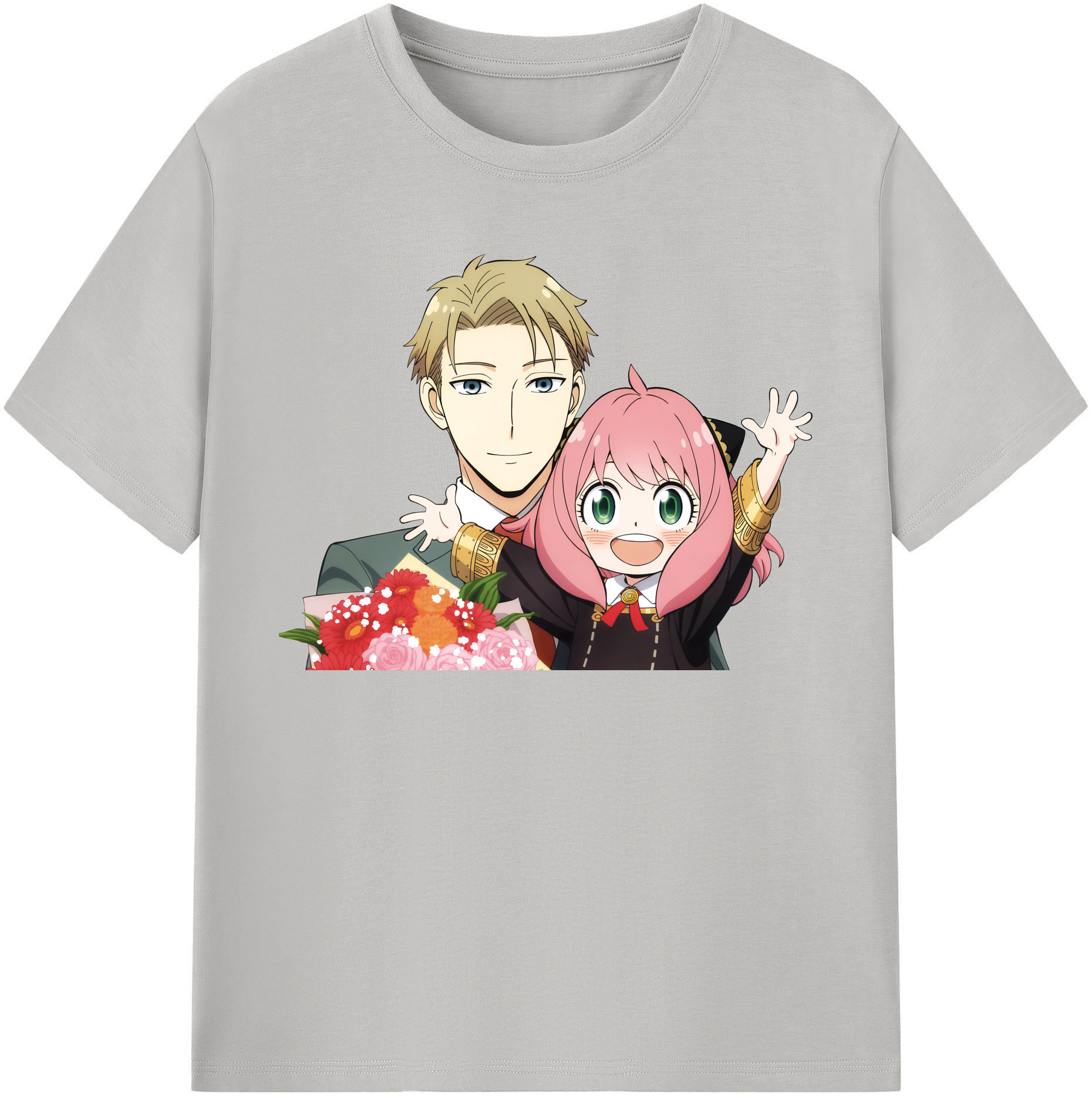 （画像用） SPY×FAMILY间谍家家酒 レディースカジュアルプリントTシャツ（綿100％）