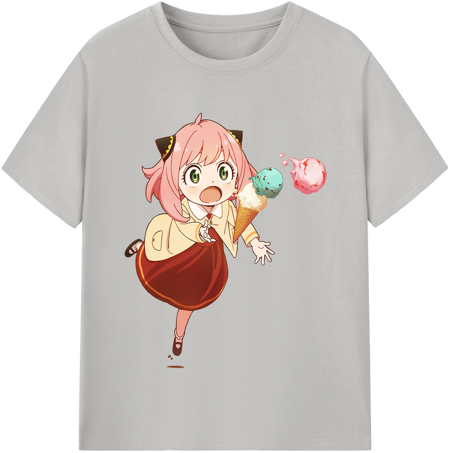 （画像用） SPY×FAMILY间谍家家酒 レディースカジュアルプリントTシャツ（綿100％）
