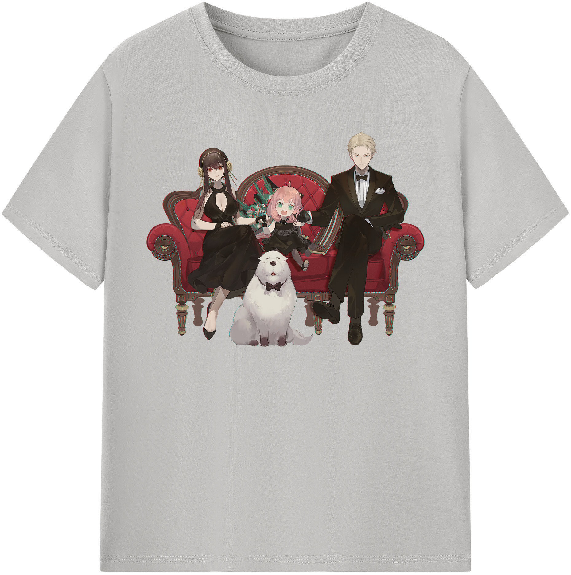 （画像用） SPY×FAMILY间谍家家酒 レディースカジュアルプリントTシャツ（綿100％）