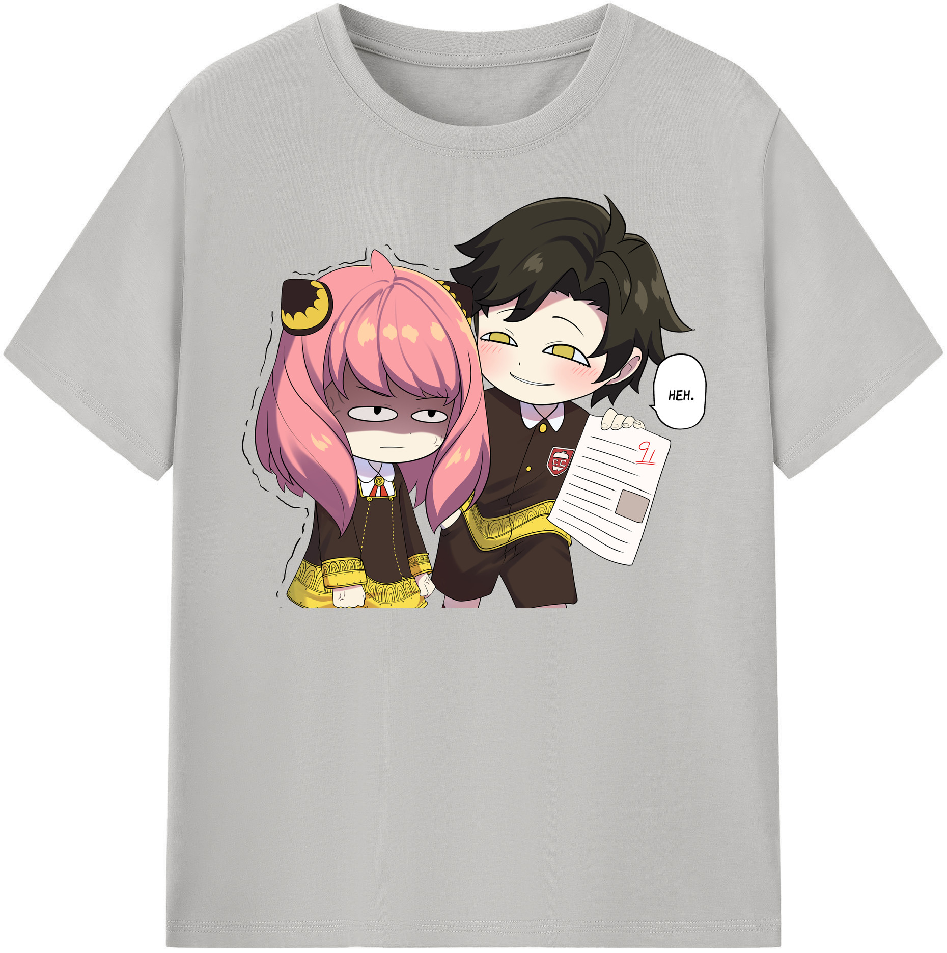 （画像用） SPY×FAMILY间谍家家酒 レディースカジュアルプリントTシャツ（綿100％）