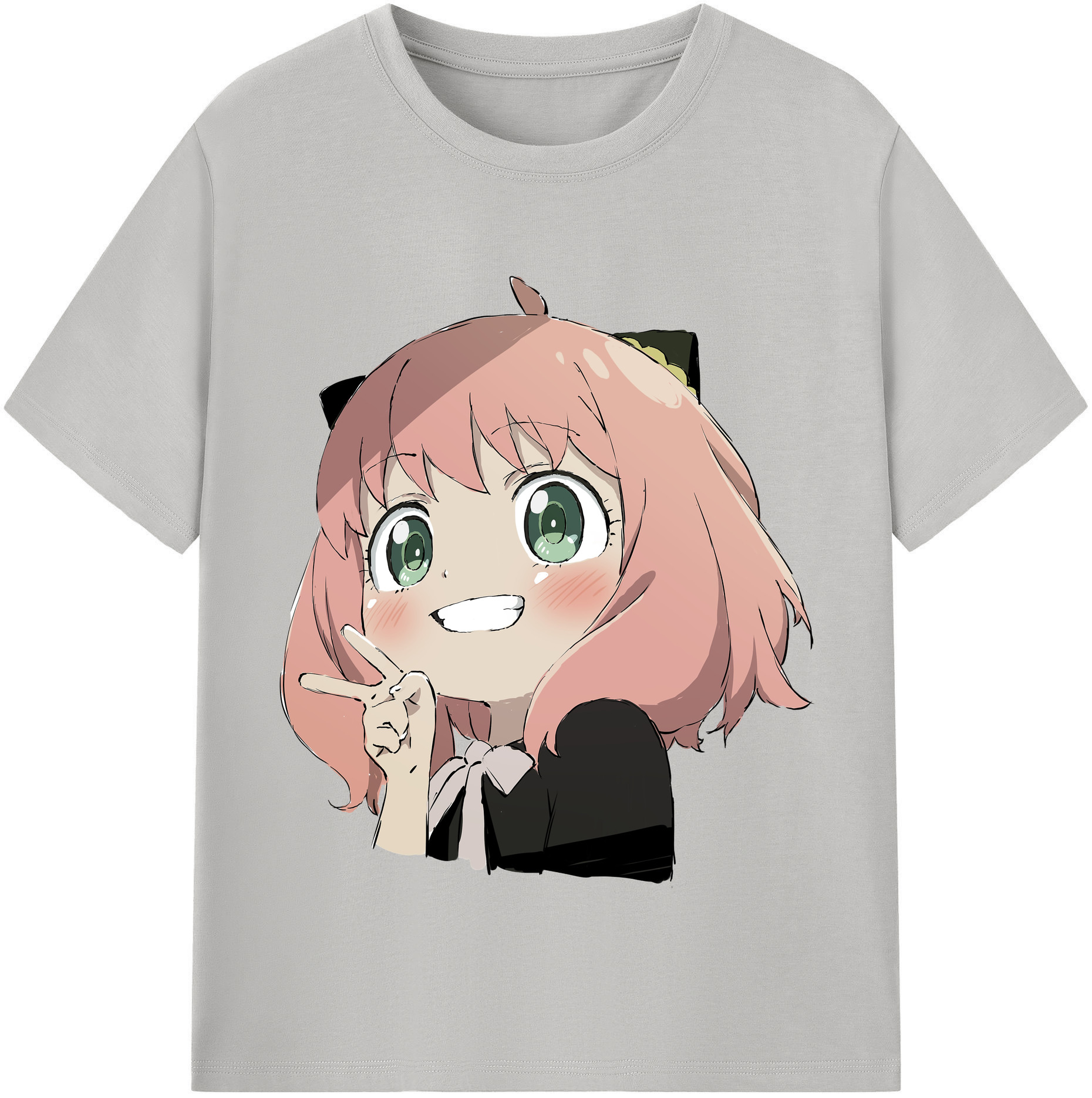 （画像用） SPY×FAMILY间谍家家酒 レディースカジュアルプリントTシャツ（綿100％）
