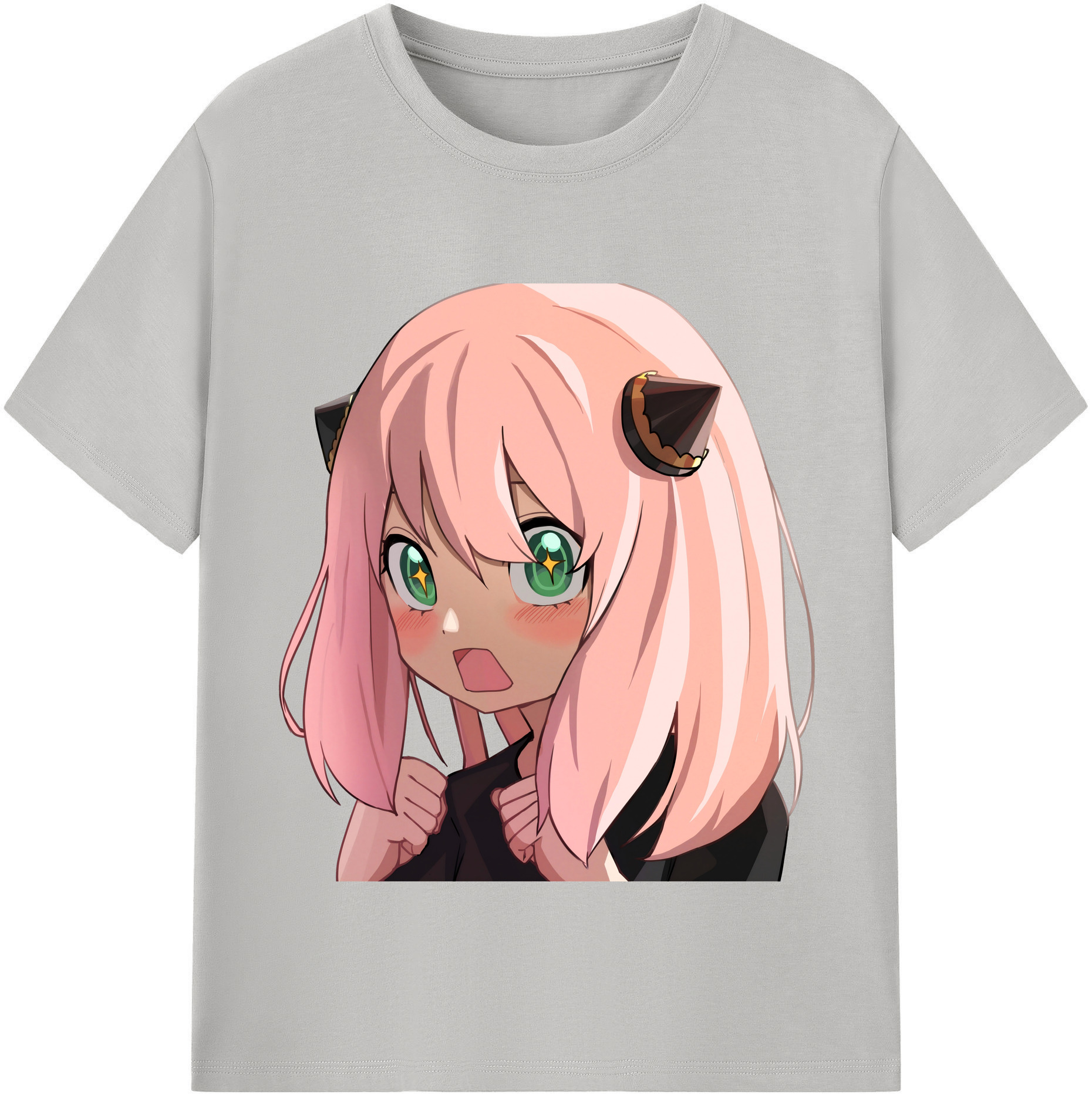 （画像用） SPY×FAMILY间谍家家酒 レディースカジュアルプリントTシャツ（綿100％）