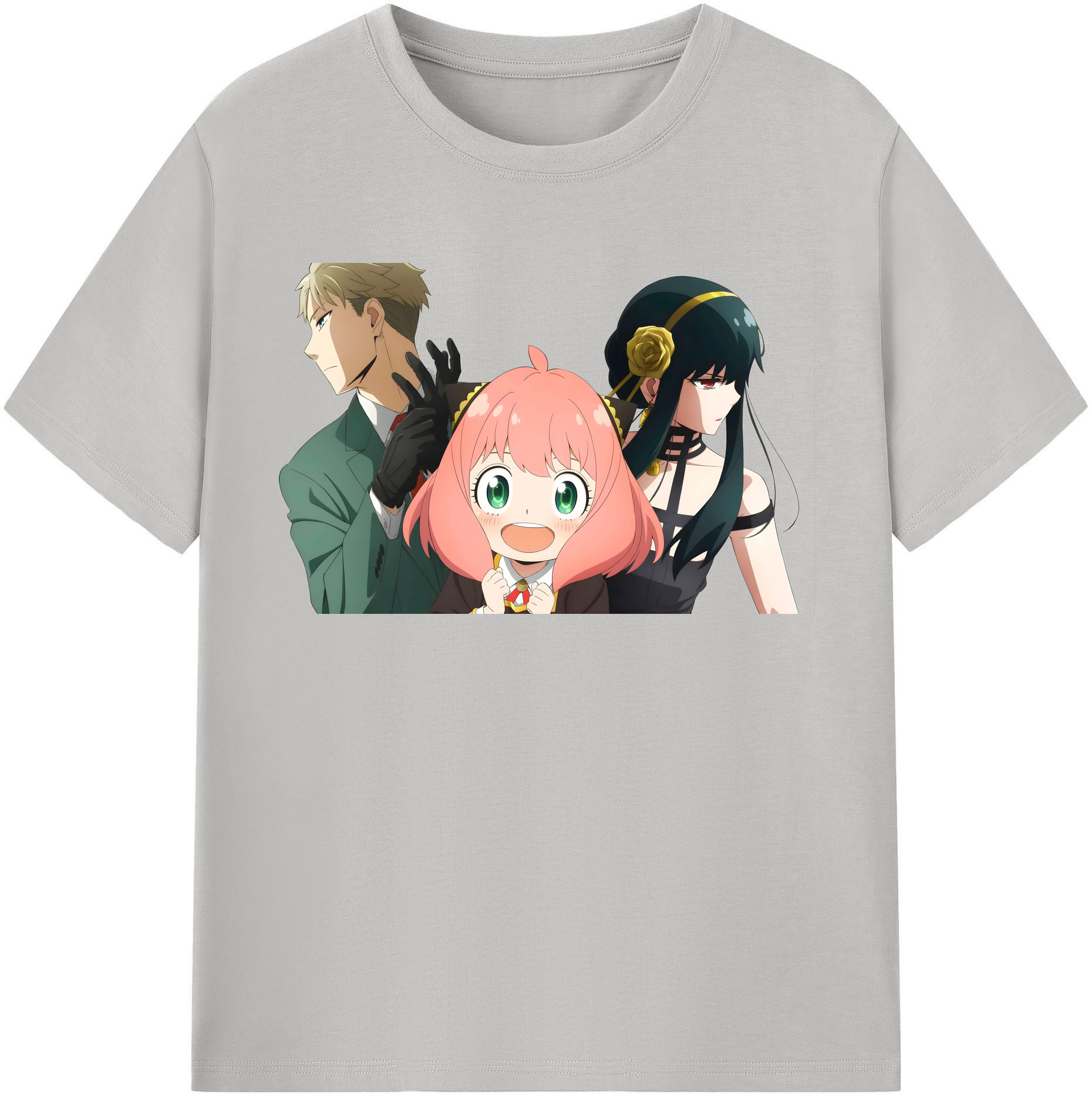（画像用） SPY×FAMILY间谍家家酒 レディースカジュアルプリントTシャツ（綿100％）