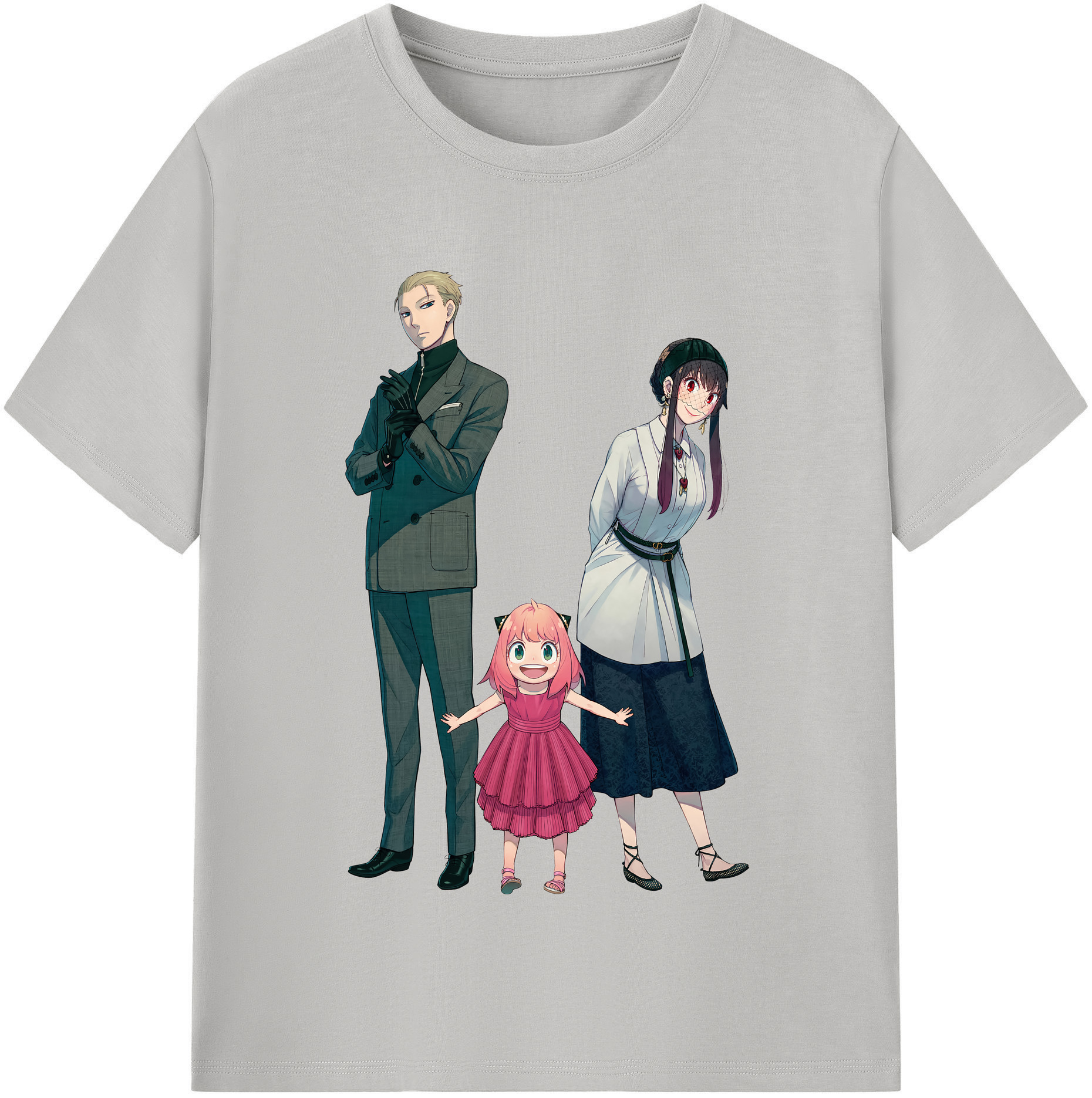 （画像用） SPY×FAMILY间谍家家酒 レディースカジュアルプリントTシャツ（綿100％）