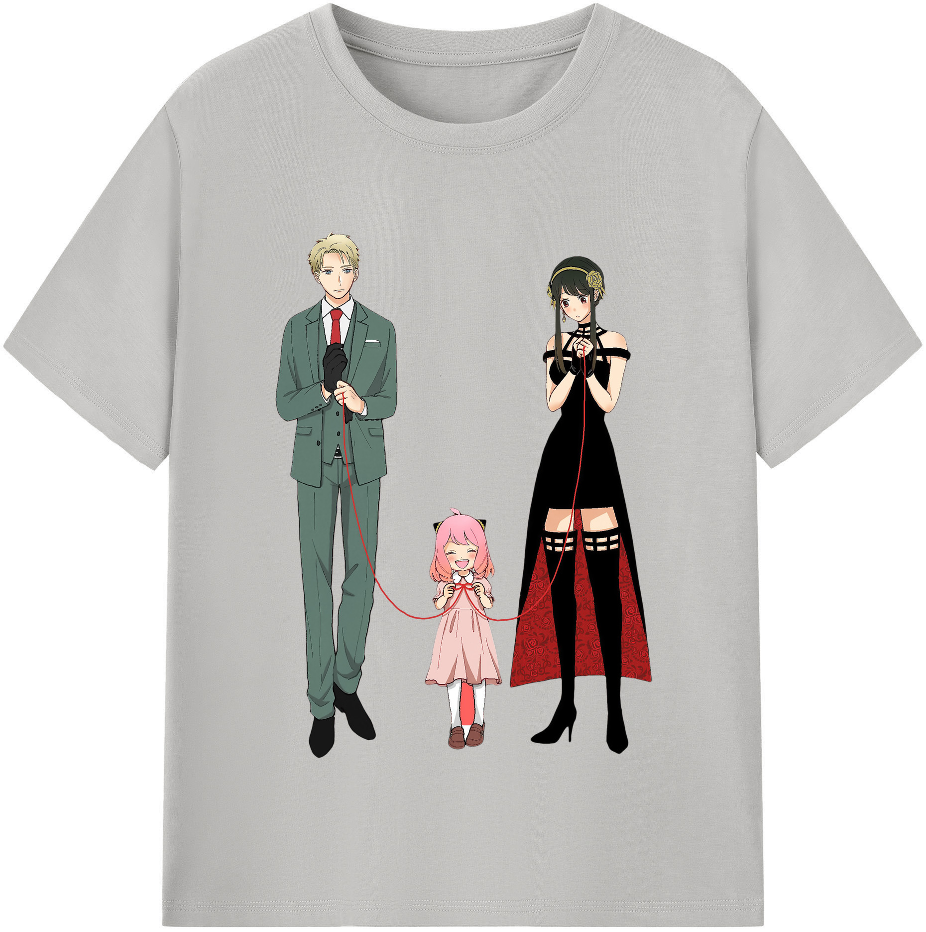 （画像用） SPY×FAMILY间谍家家酒 レディースカジュアルプリントTシャツ（綿100％）