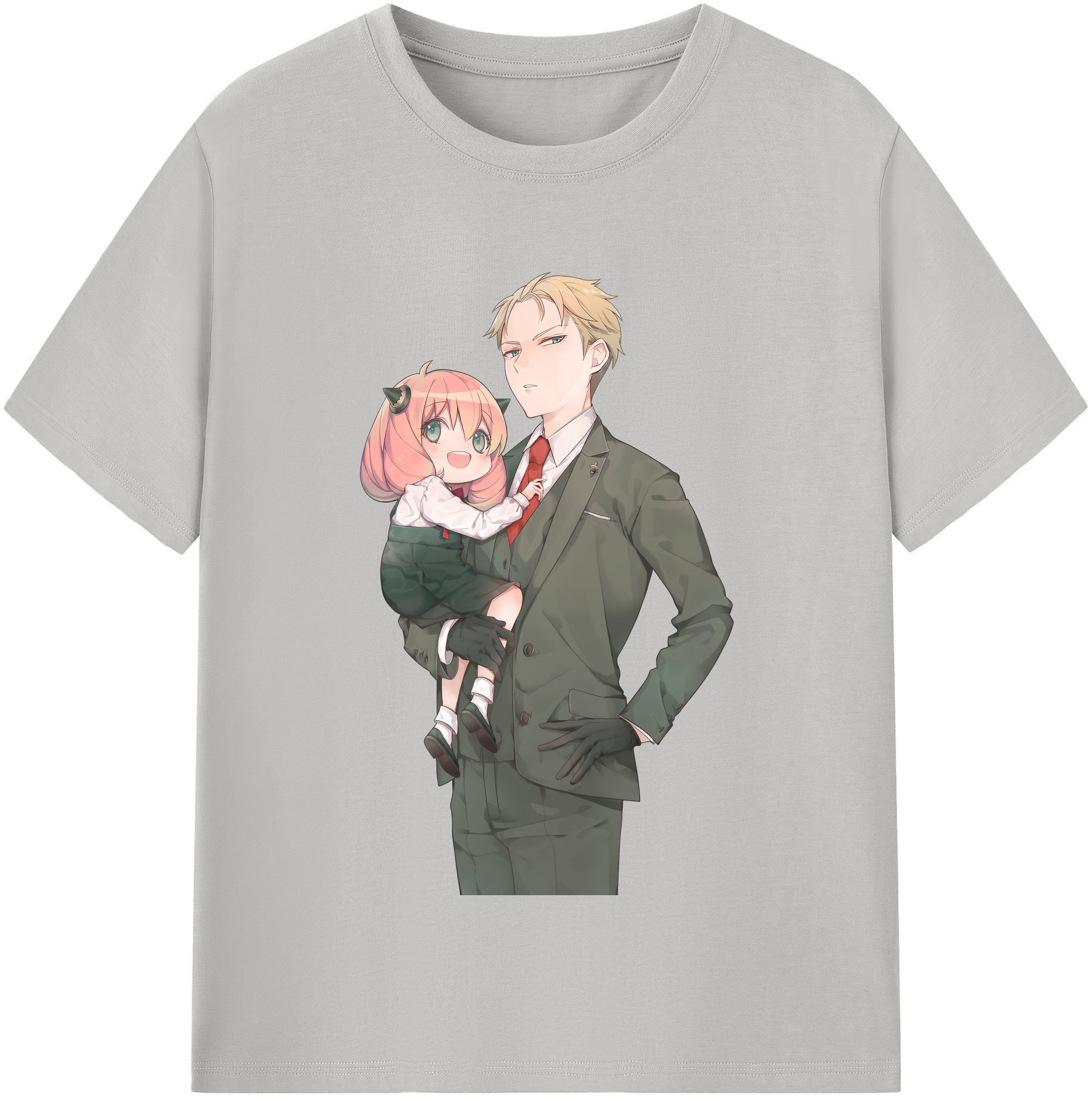 （画像用） SPY×FAMILY间谍家家酒 レディースカジュアルプリントTシャツ（綿100％）