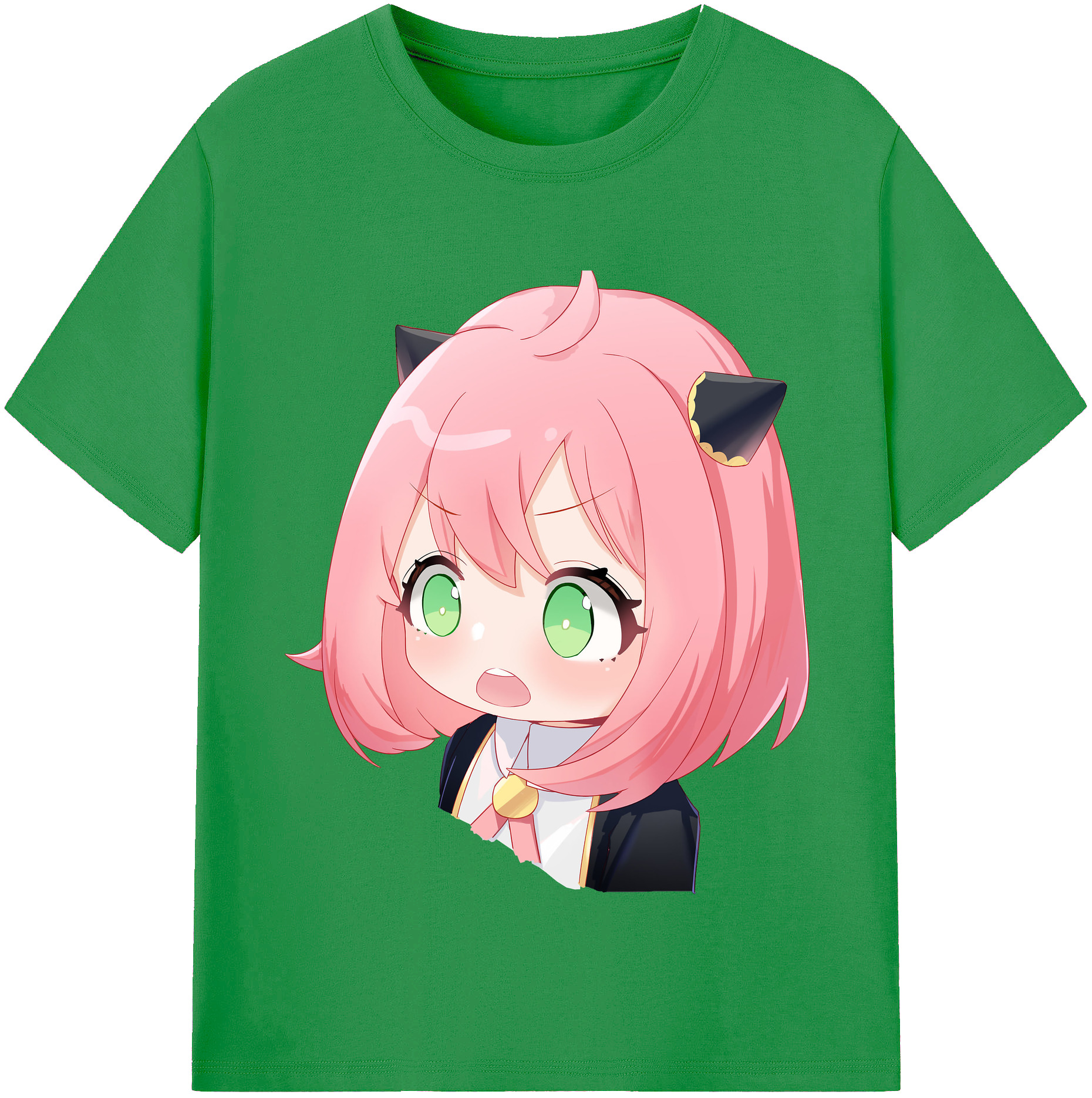 （画像用） SPY×FAMILY间谍家家酒 レディースカジュアルプリントTシャツ（綿100％）
