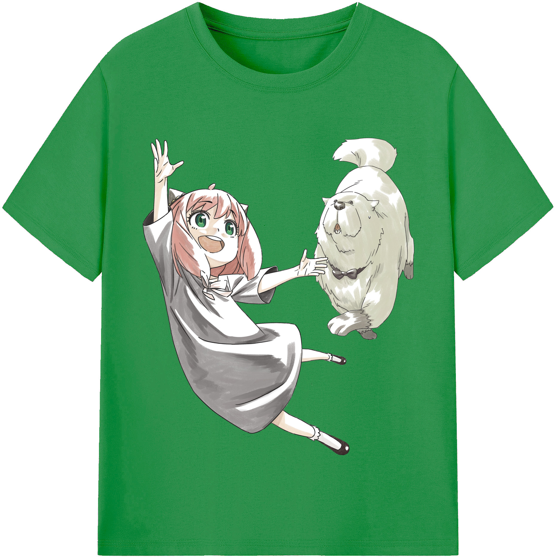 （画像用） SPY×FAMILY间谍家家酒 レディースカジュアルプリントTシャツ（綿100％）