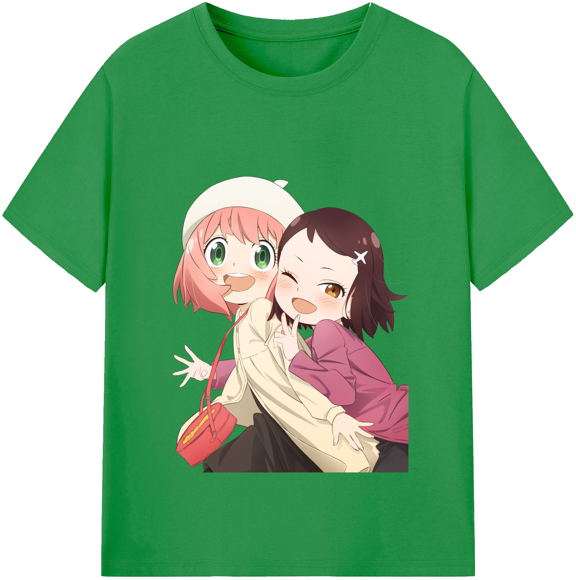 （画像用） SPY×FAMILY间谍家家酒 レディースカジュアルプリントTシャツ（綿100％）