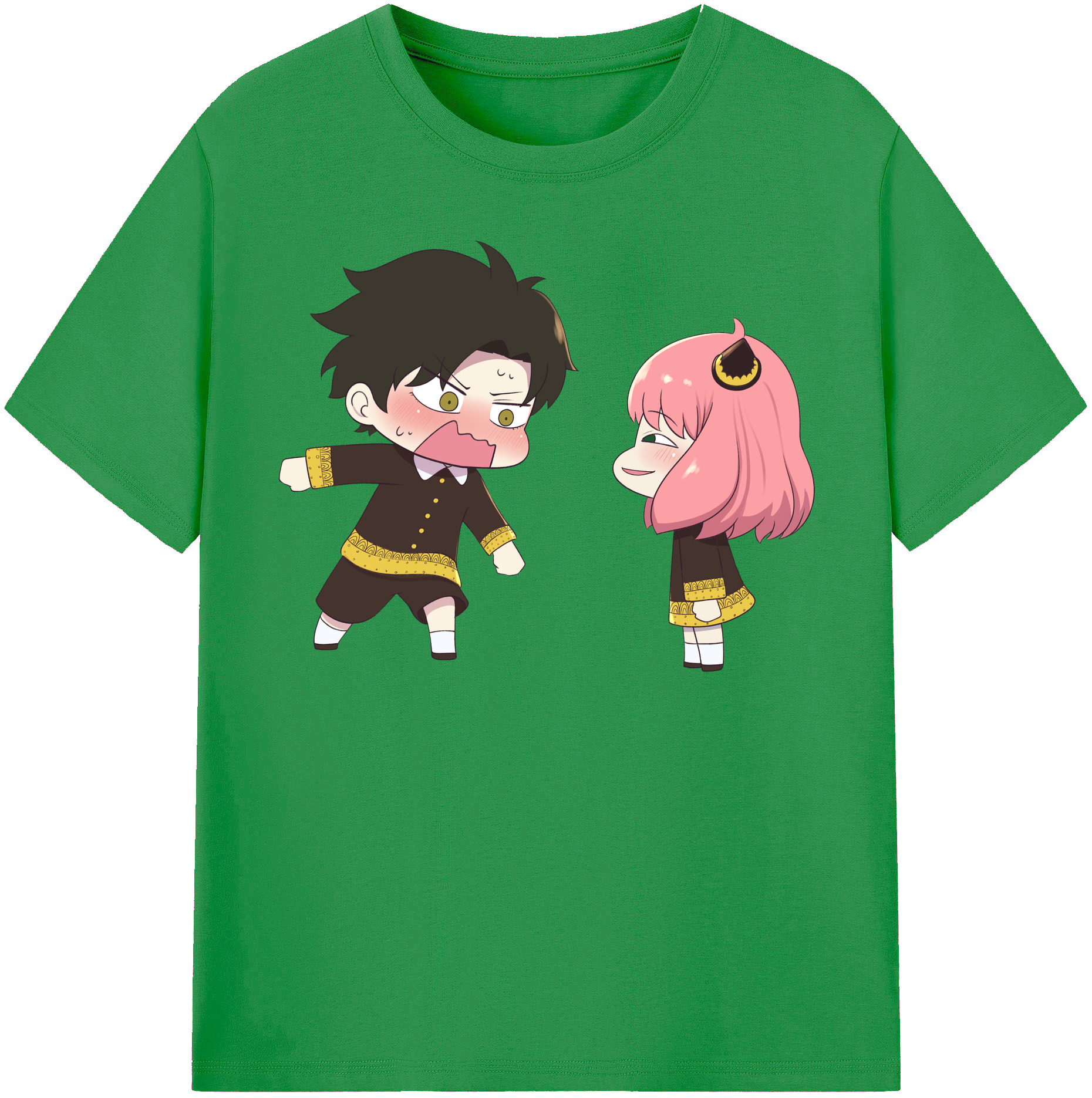 （画像用） SPY×FAMILY间谍家家酒 レディースカジュアルプリントTシャツ（綿100％）