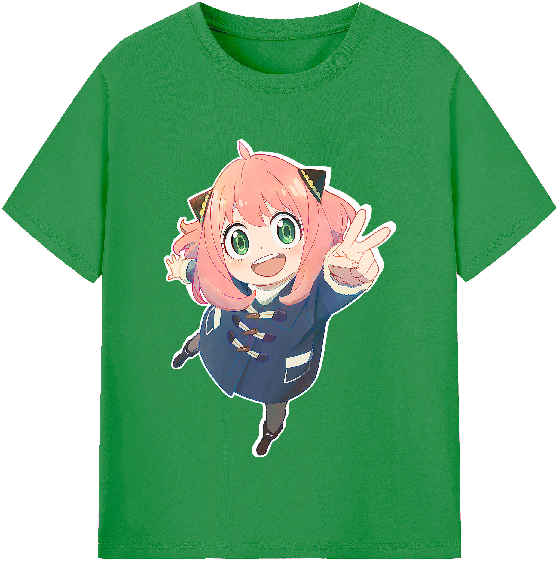 （画像用） SPY×FAMILY间谍家家酒 レディースカジュアルプリントTシャツ（綿100％）