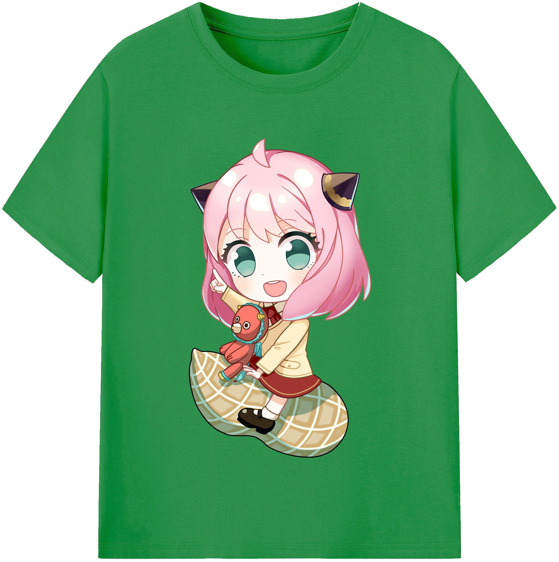 （画像用） SPY×FAMILY间谍家家酒 レディースカジュアルプリントTシャツ（綿100％）