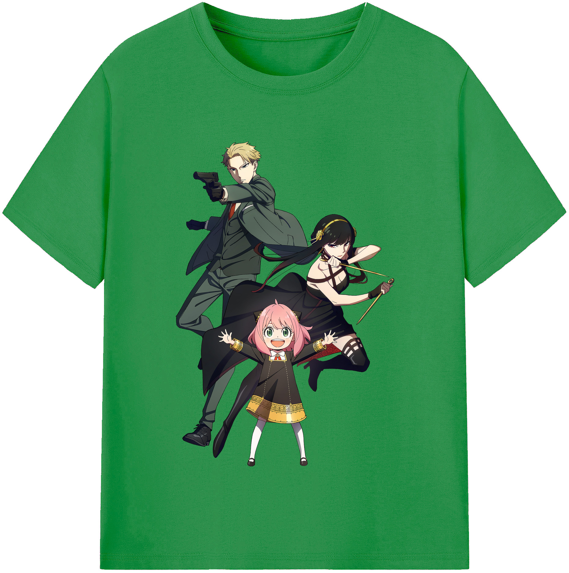 （画像用） SPY×FAMILY间谍家家酒 レディースカジュアルプリントTシャツ（綿100％）