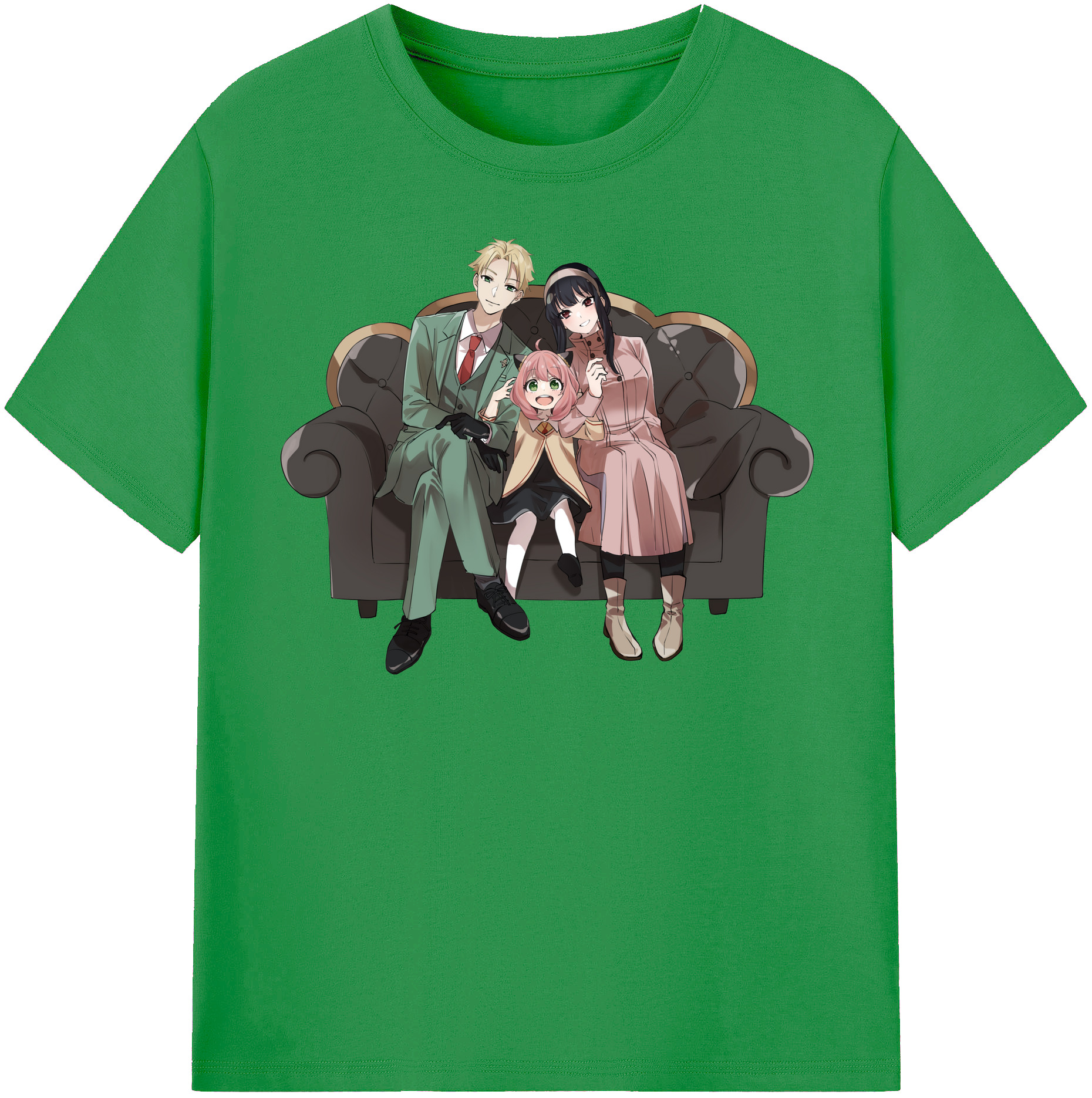 （画像用） SPY×FAMILY间谍家家酒 レディースカジュアルプリントTシャツ（綿100％）