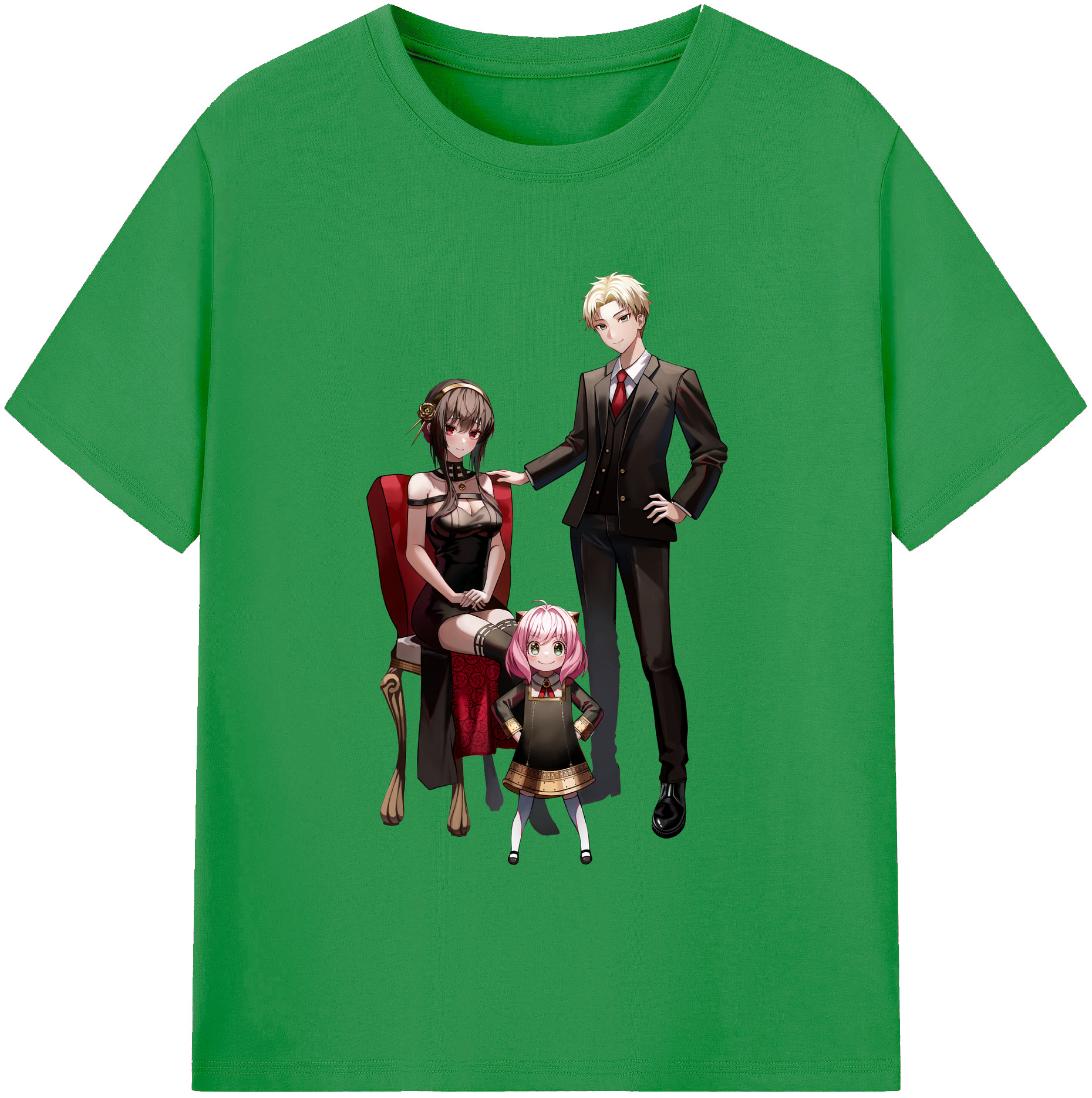 （画像用） SPY×FAMILY间谍家家酒 レディースカジュアルプリントTシャツ（綿100％）