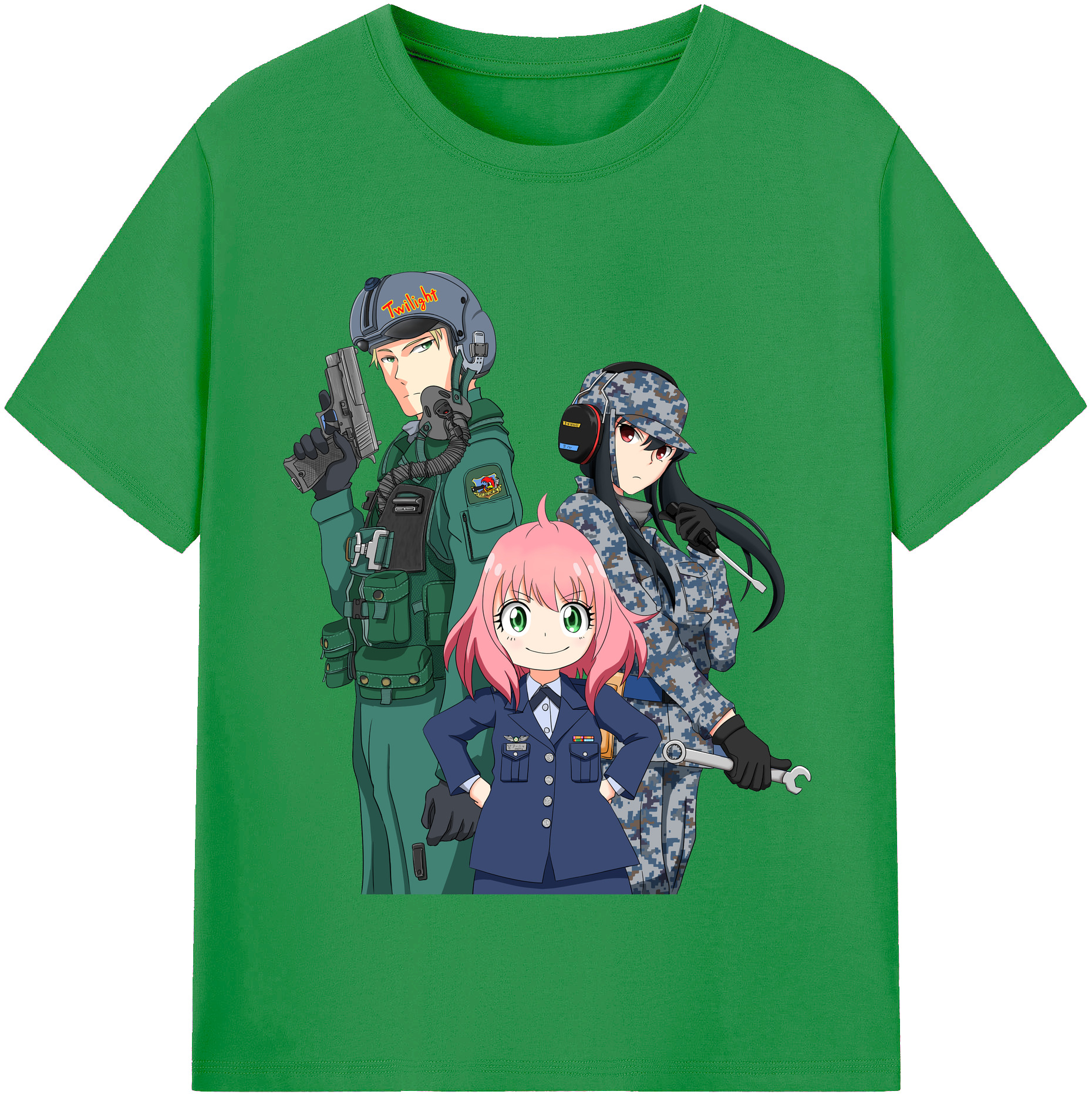 （画像用） SPY×FAMILY间谍家家酒 レディースカジュアルプリントTシャツ（綿100％）
