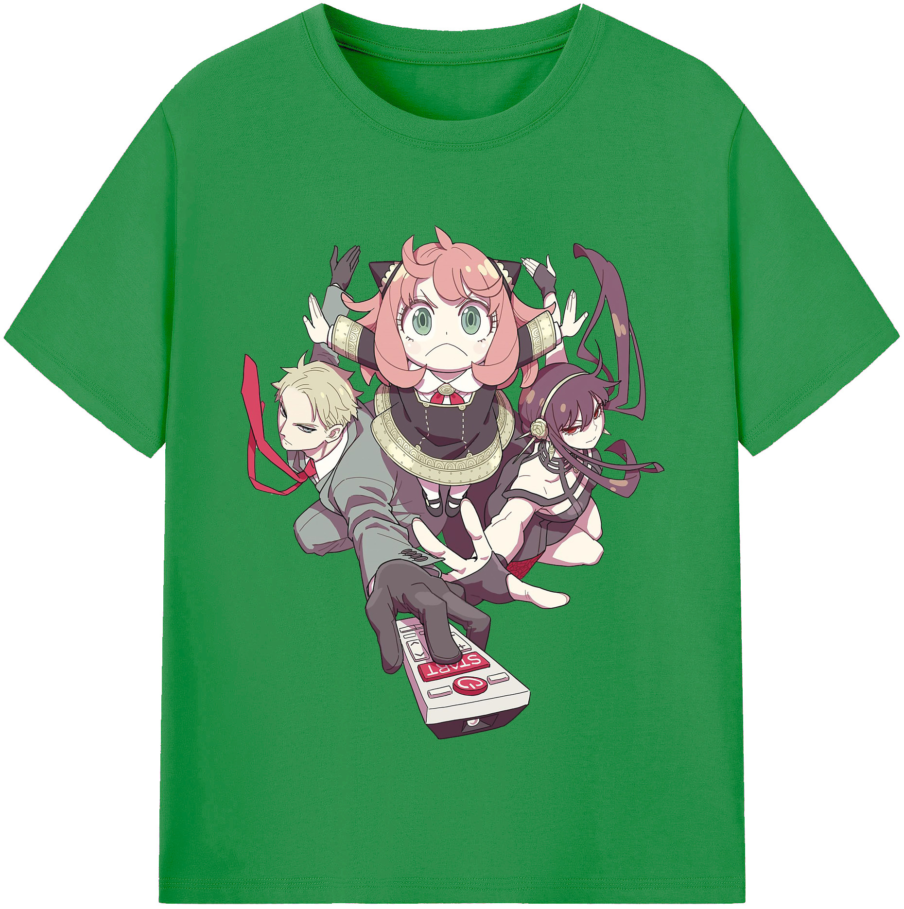 （画像用） SPY×FAMILY间谍家家酒 レディースカジュアルプリントTシャツ（綿100％）