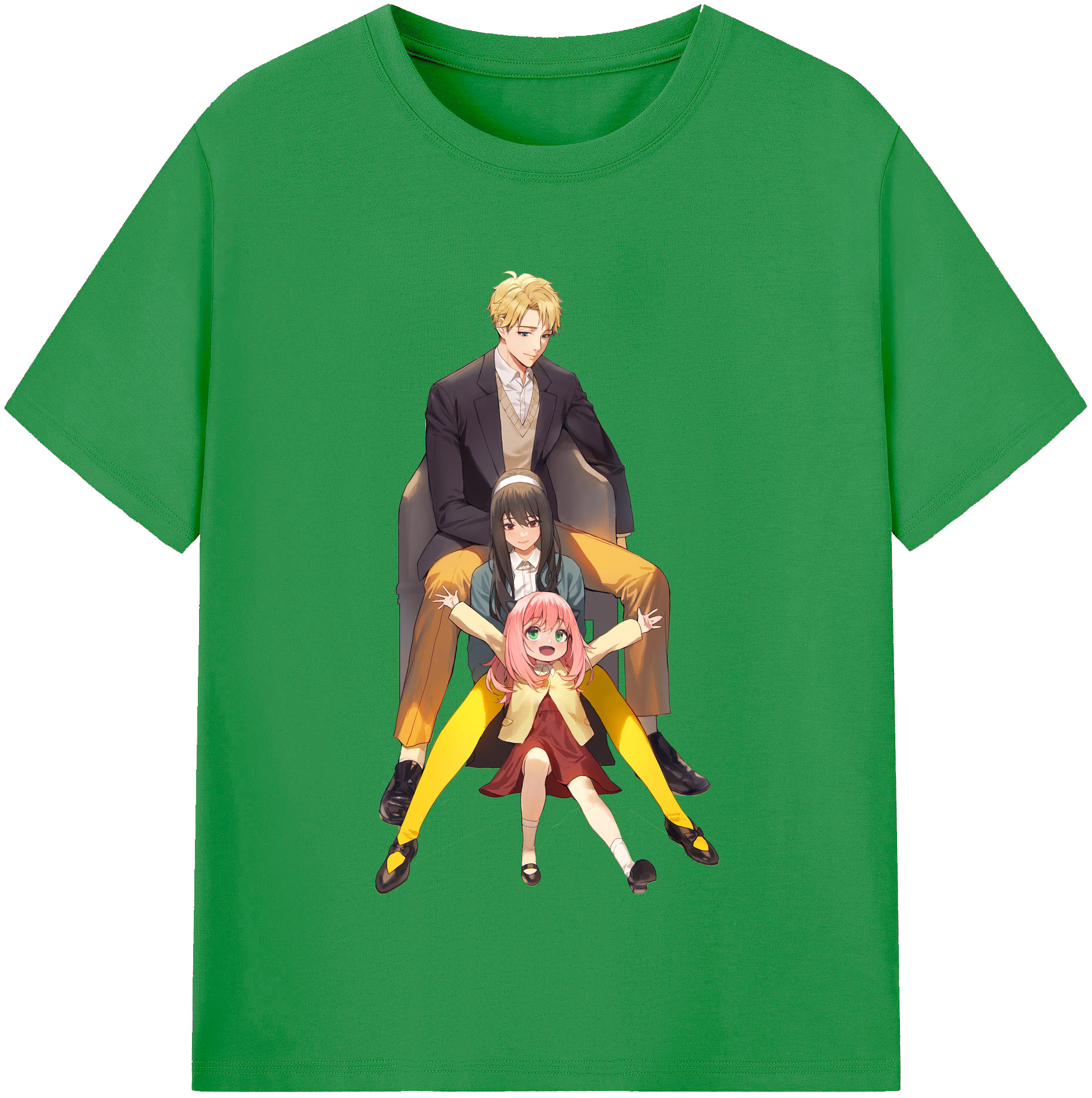 （画像用） SPY×FAMILY间谍家家酒 レディースカジュアルプリントTシャツ（綿100％）