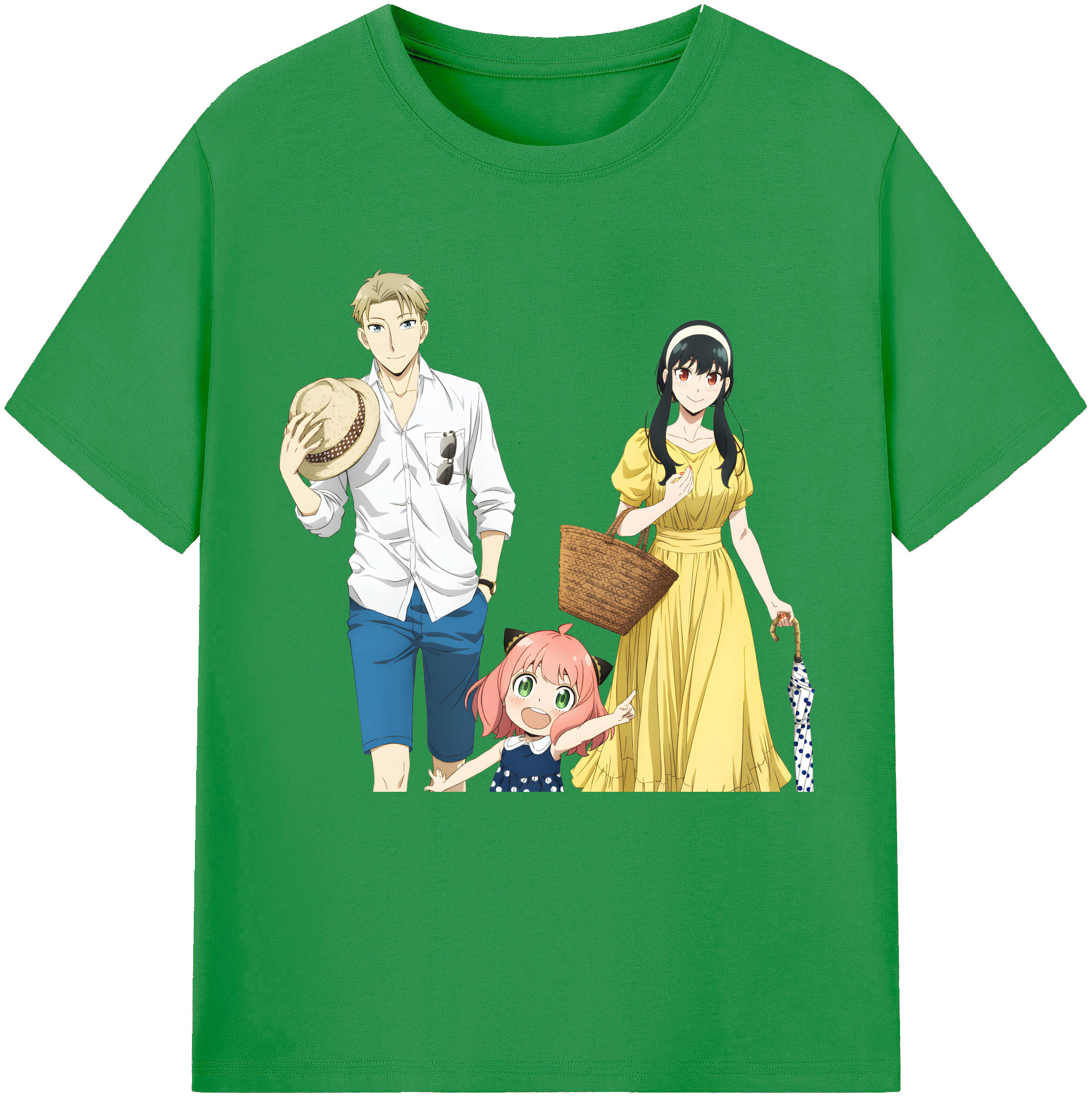 （画像用） SPY×FAMILY间谍家家酒 レディースカジュアルプリントTシャツ（綿100％）