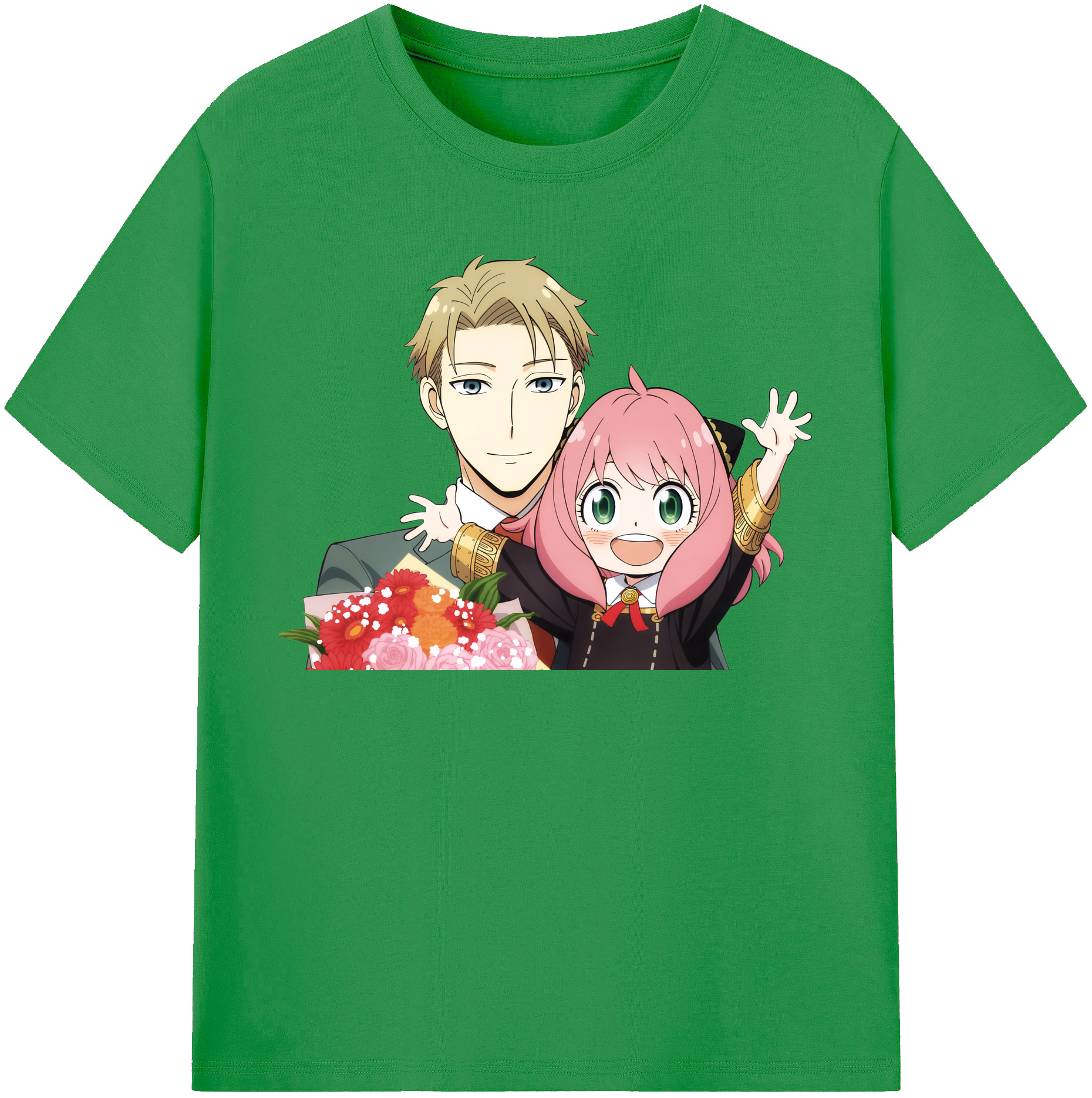 （画像用） SPY×FAMILY间谍家家酒 レディースカジュアルプリントTシャツ（綿100％）