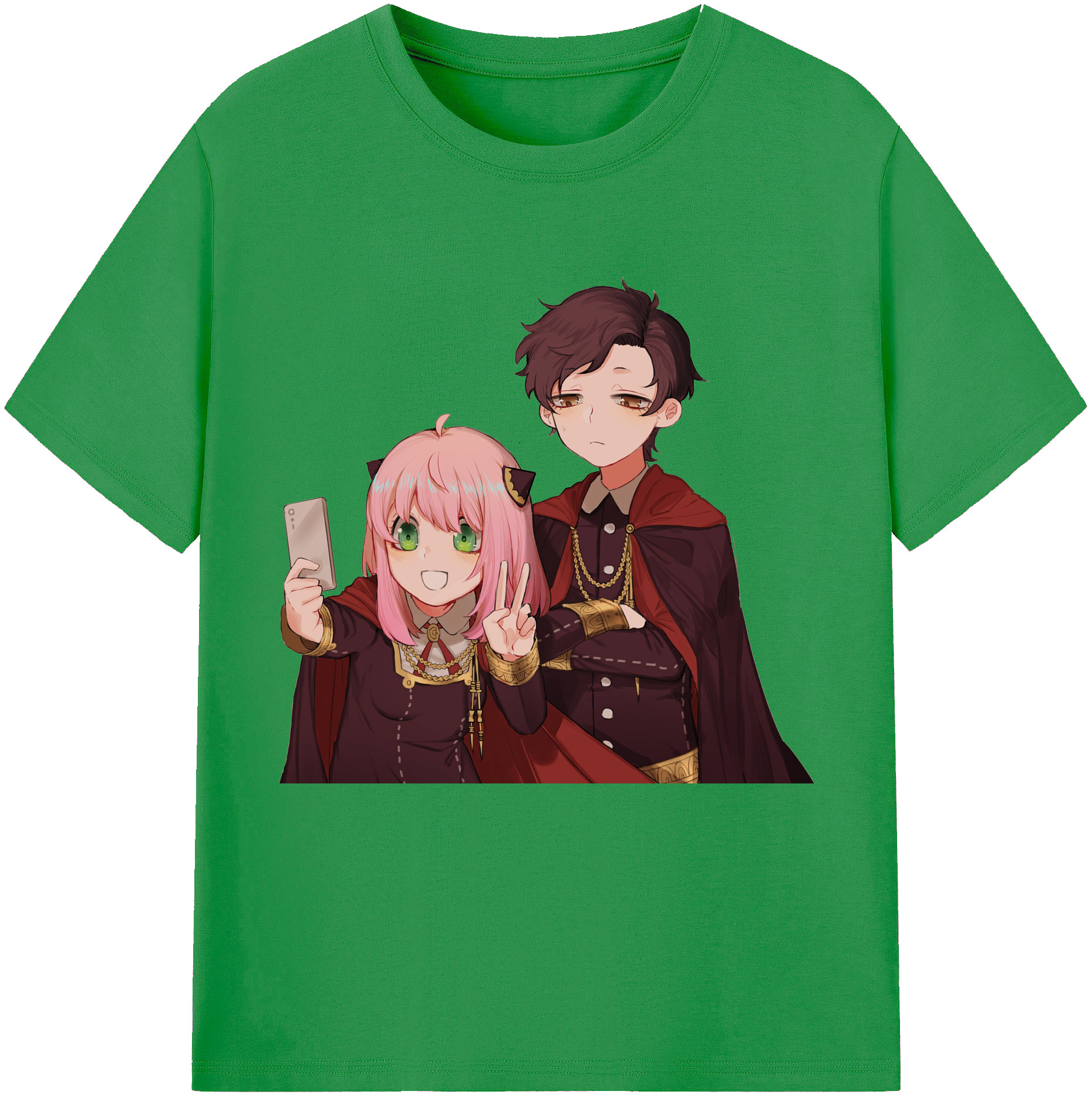 （画像用） SPY×FAMILY间谍家家酒 レディースカジュアルプリントTシャツ（綿100％）
