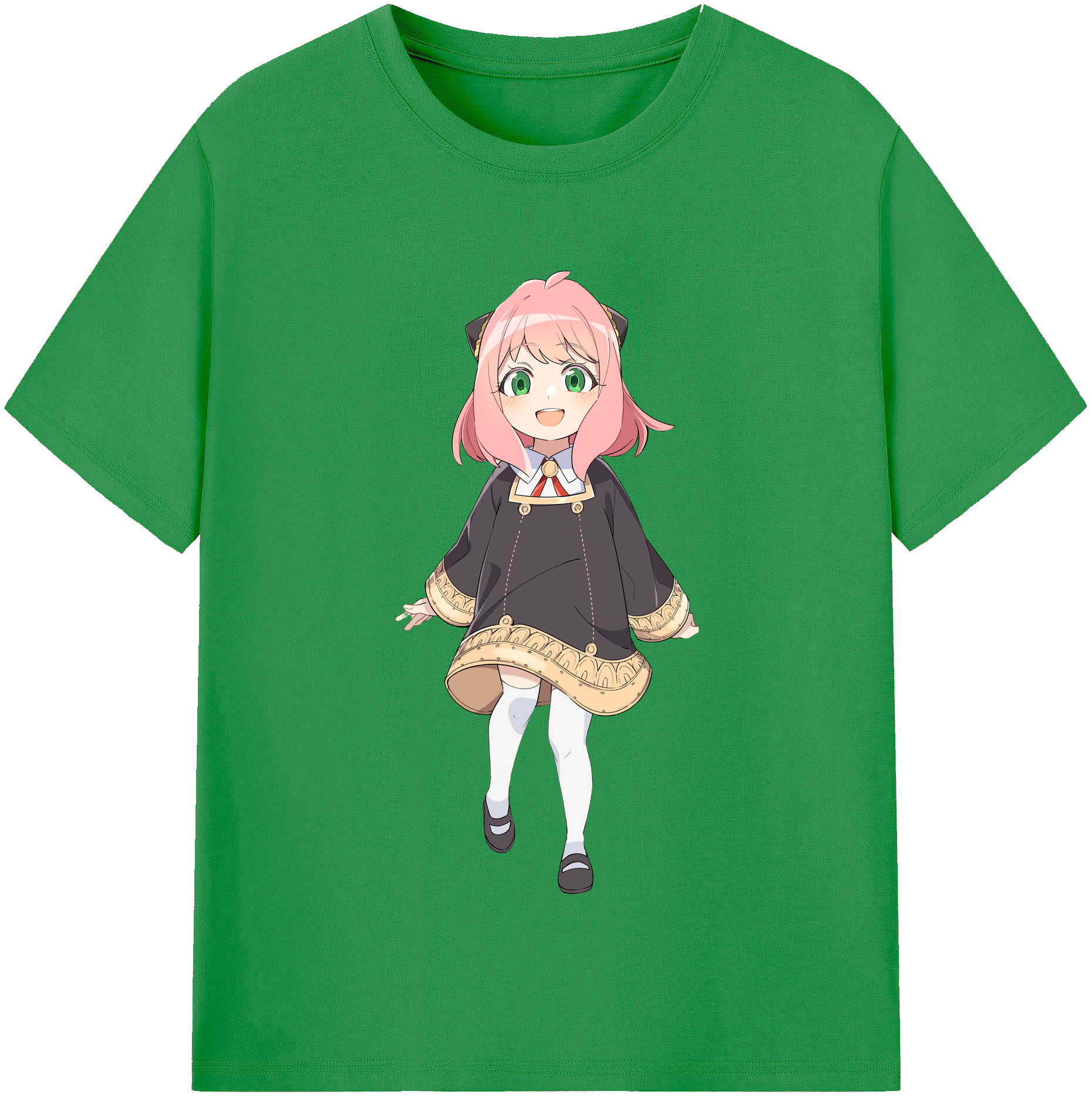 （画像用） SPY×FAMILY间谍家家酒 レディースカジュアルプリントTシャツ（綿100％）