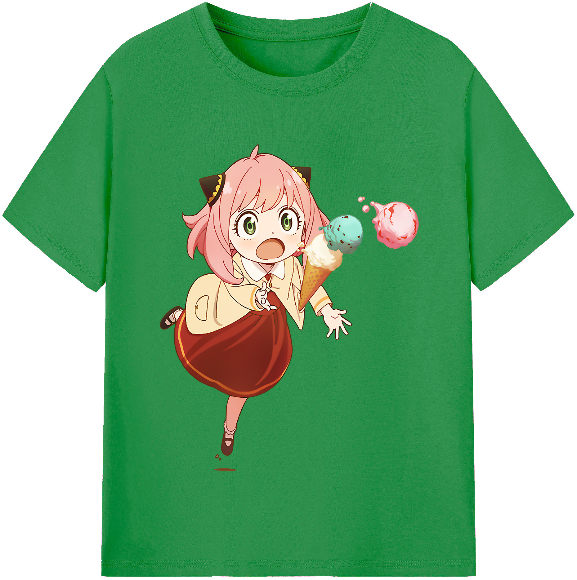 （画像用） SPY×FAMILY间谍家家酒 レディースカジュアルプリントTシャツ（綿100％）