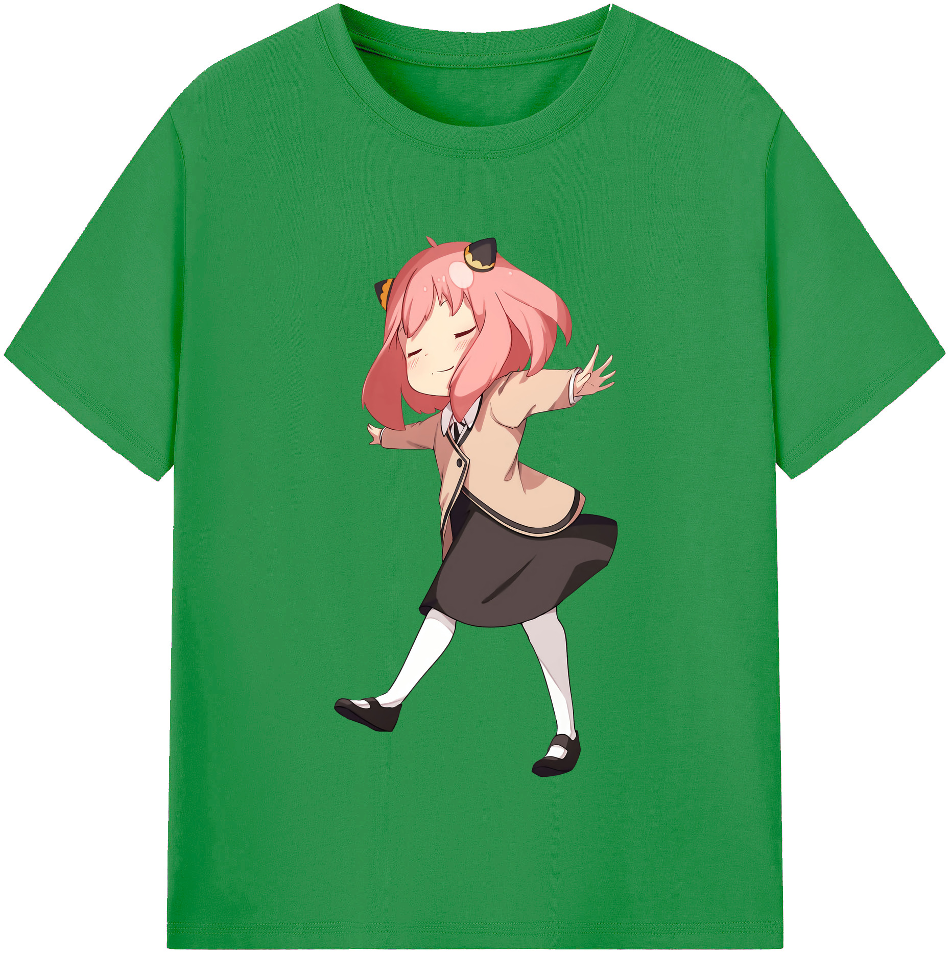 （画像用） SPY×FAMILY间谍家家酒 レディースカジュアルプリントTシャツ（綿100％）