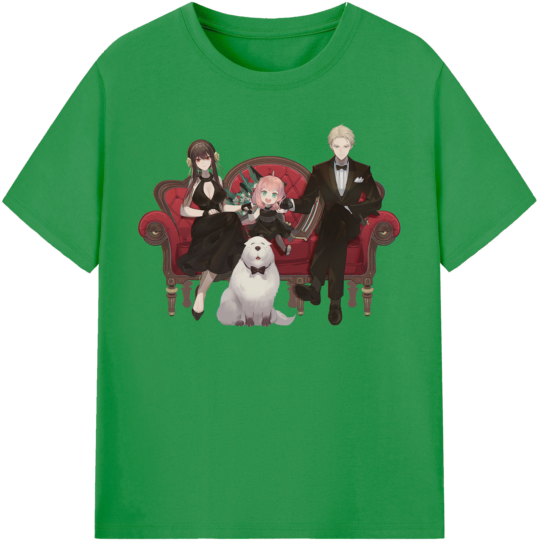 （画像用） SPY×FAMILY间谍家家酒 レディースカジュアルプリントTシャツ（綿100％）