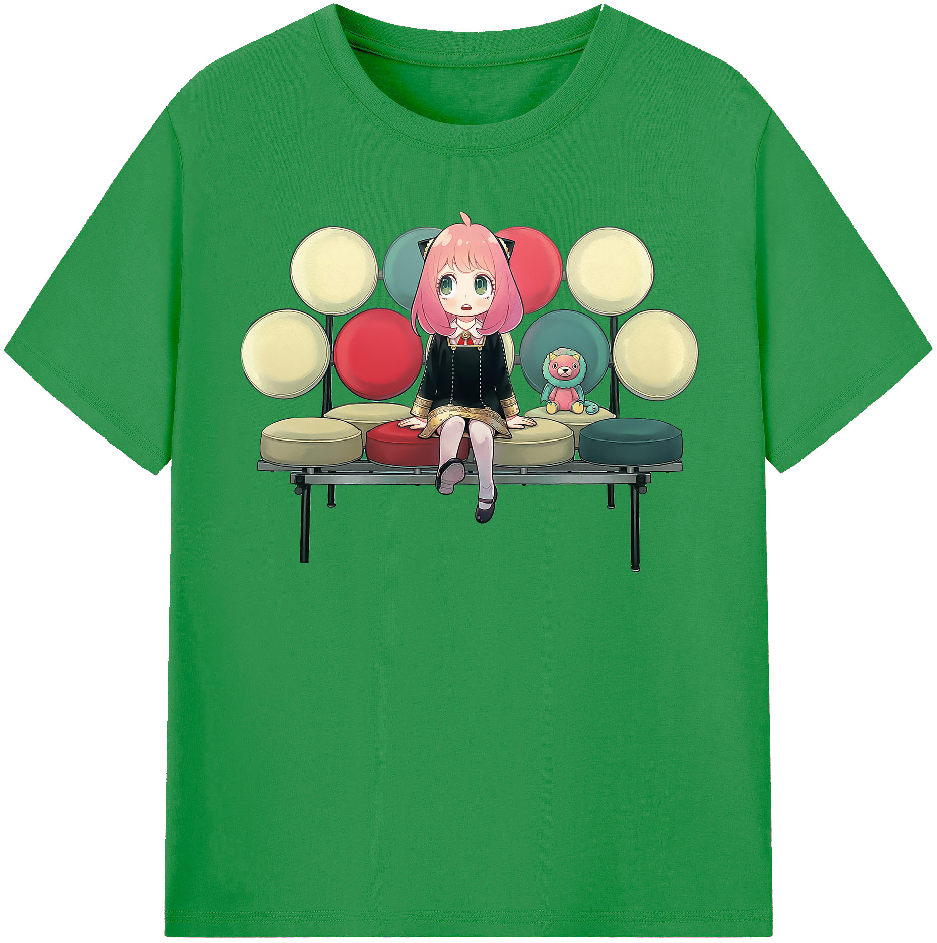 （画像用） SPY×FAMILY间谍家家酒 レディースカジュアルプリントTシャツ（綿100％）