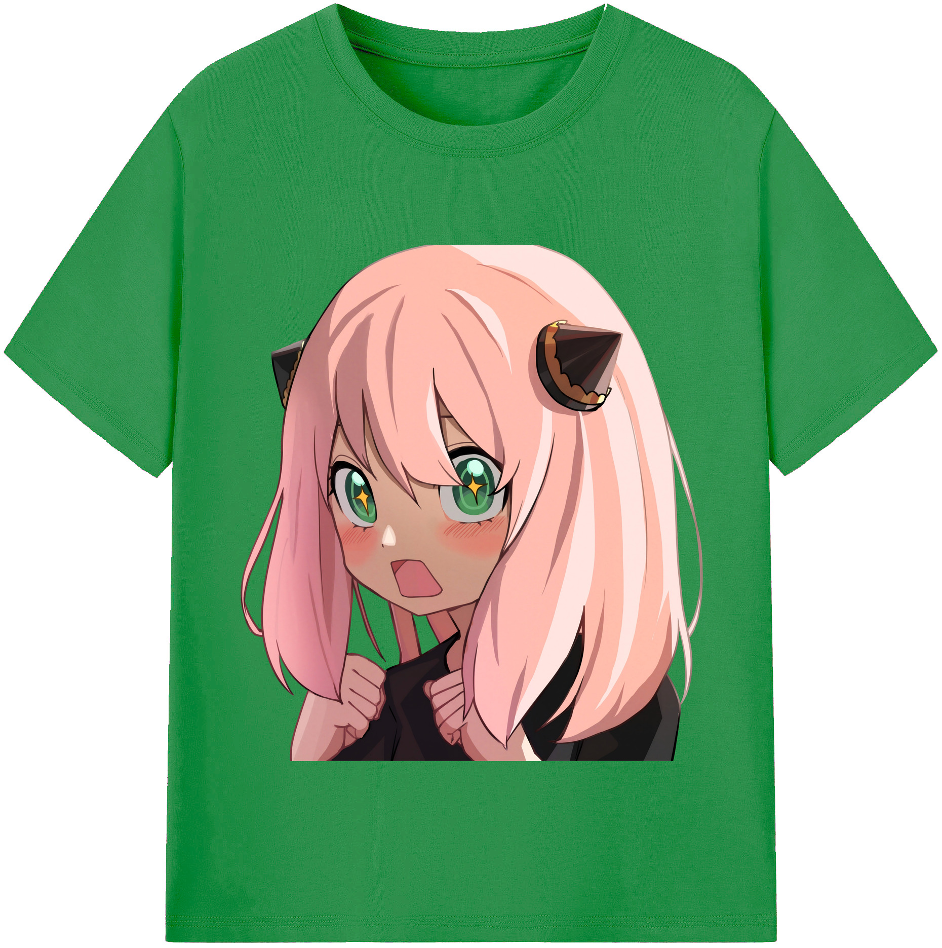 （画像用） SPY×FAMILY间谍家家酒 レディースカジュアルプリントTシャツ（綿100％）