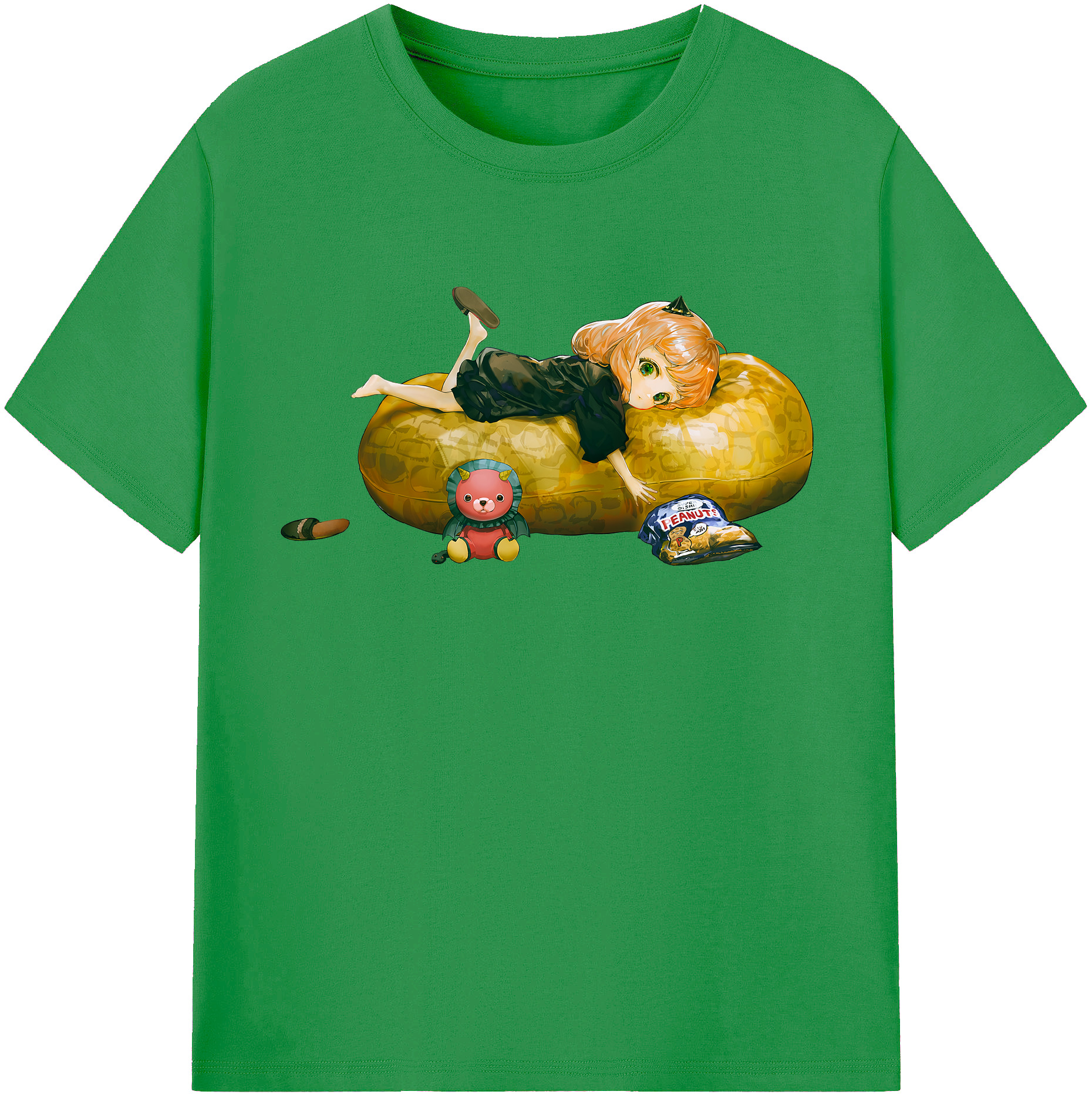 （画像用） SPY×FAMILY间谍家家酒 レディースカジュアルプリントTシャツ（綿100％）