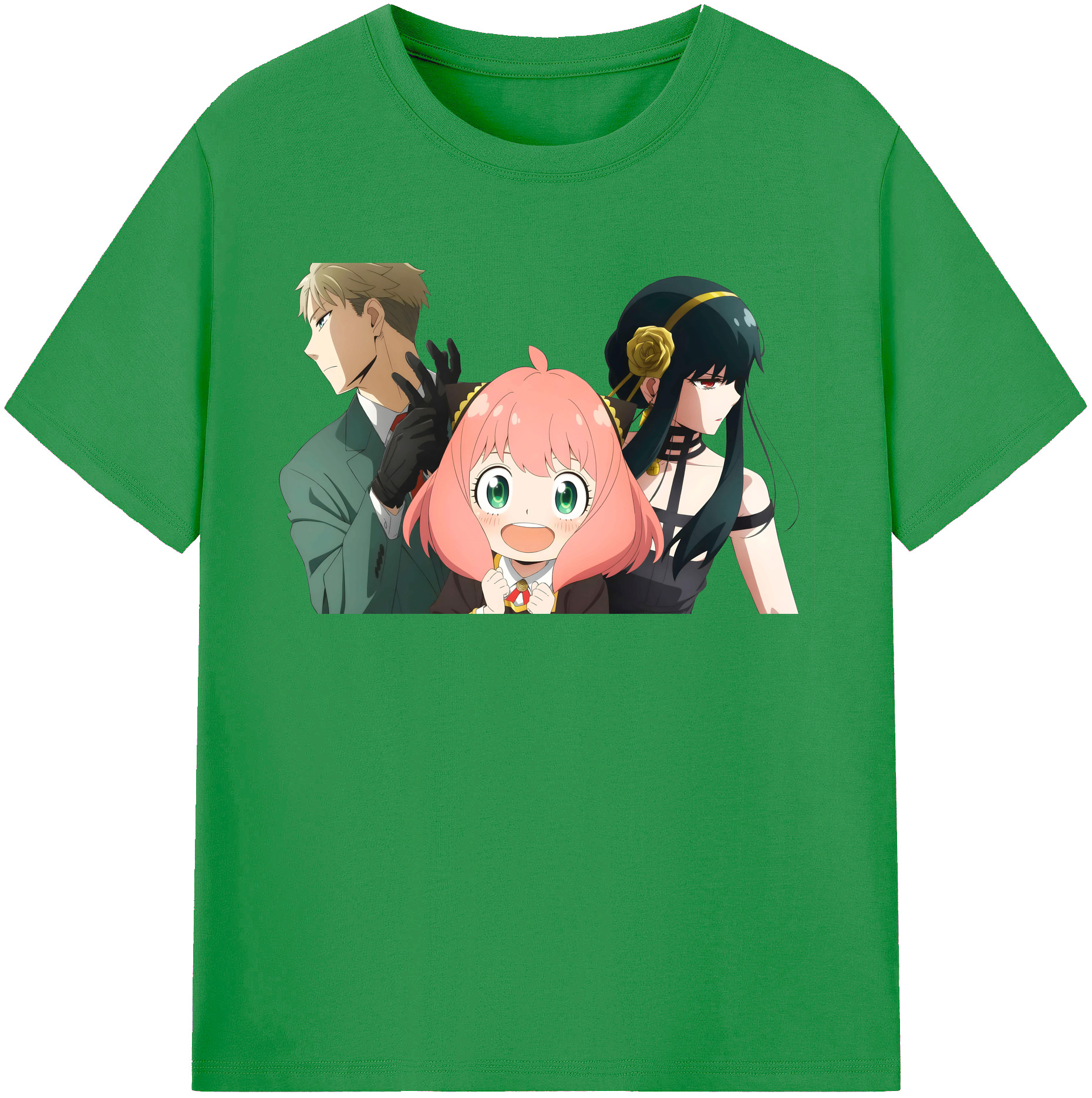 （画像用） SPY×FAMILY间谍家家酒 レディースカジュアルプリントTシャツ（綿100％）