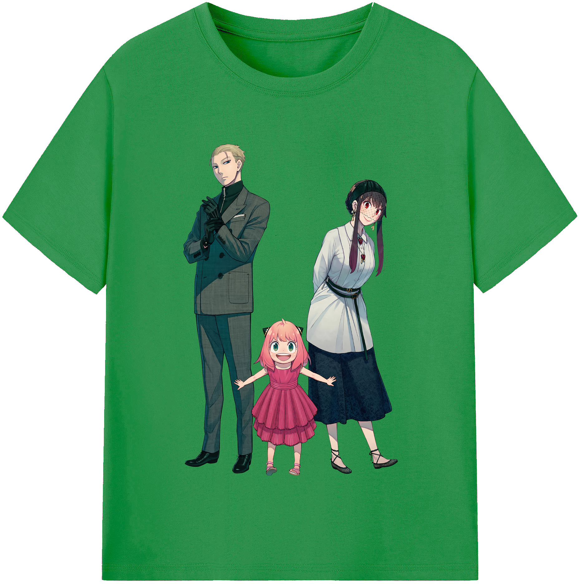 （画像用） SPY×FAMILY间谍家家酒 レディースカジュアルプリントTシャツ（綿100％）