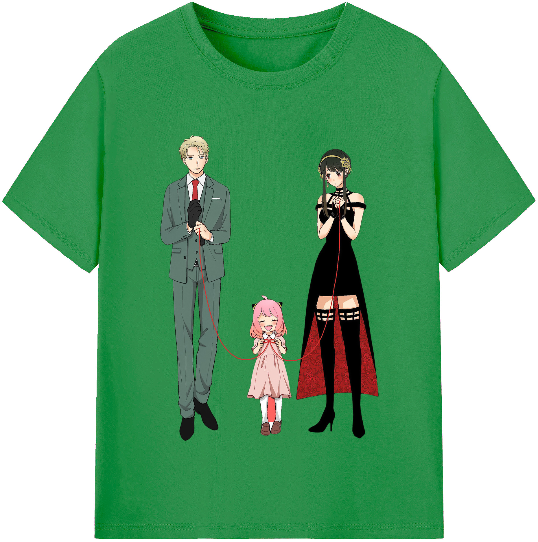 （画像用） SPY×FAMILY间谍家家酒 レディースカジュアルプリントTシャツ（綿100％）