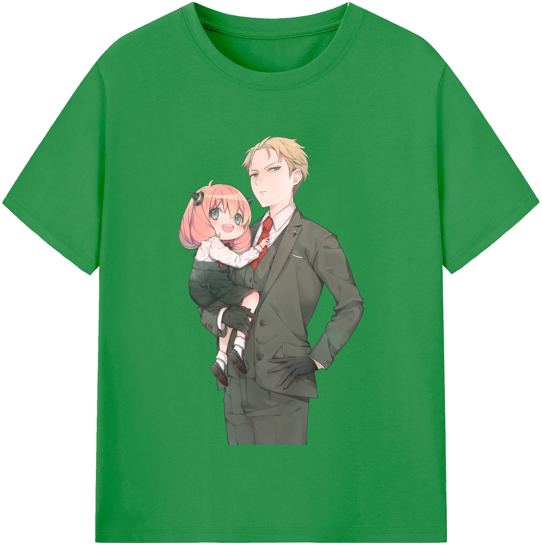 （画像用） SPY×FAMILY间谍家家酒 レディースカジュアルプリントTシャツ（綿100％）